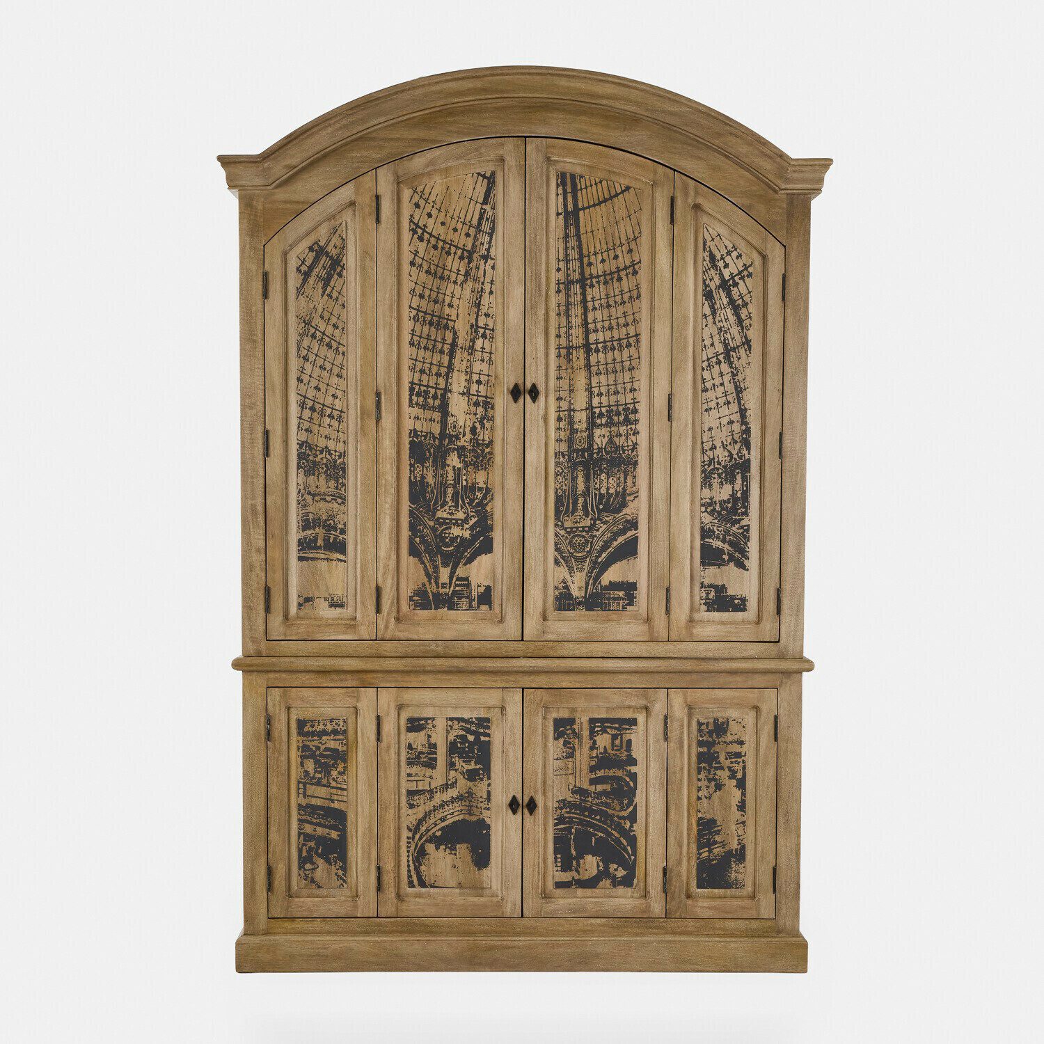 Mirabeau Hochschrank Schrank Albanne braun/schwarz