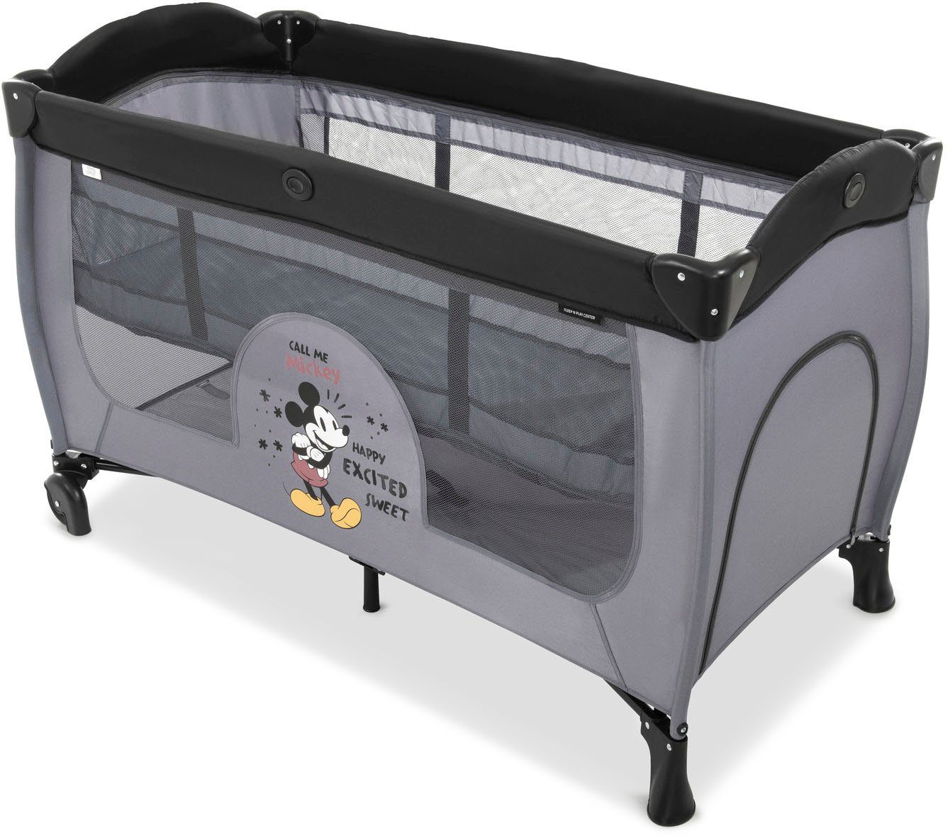 Baby-Reisebett Sleep N Play Center, Mickey Mouse grey