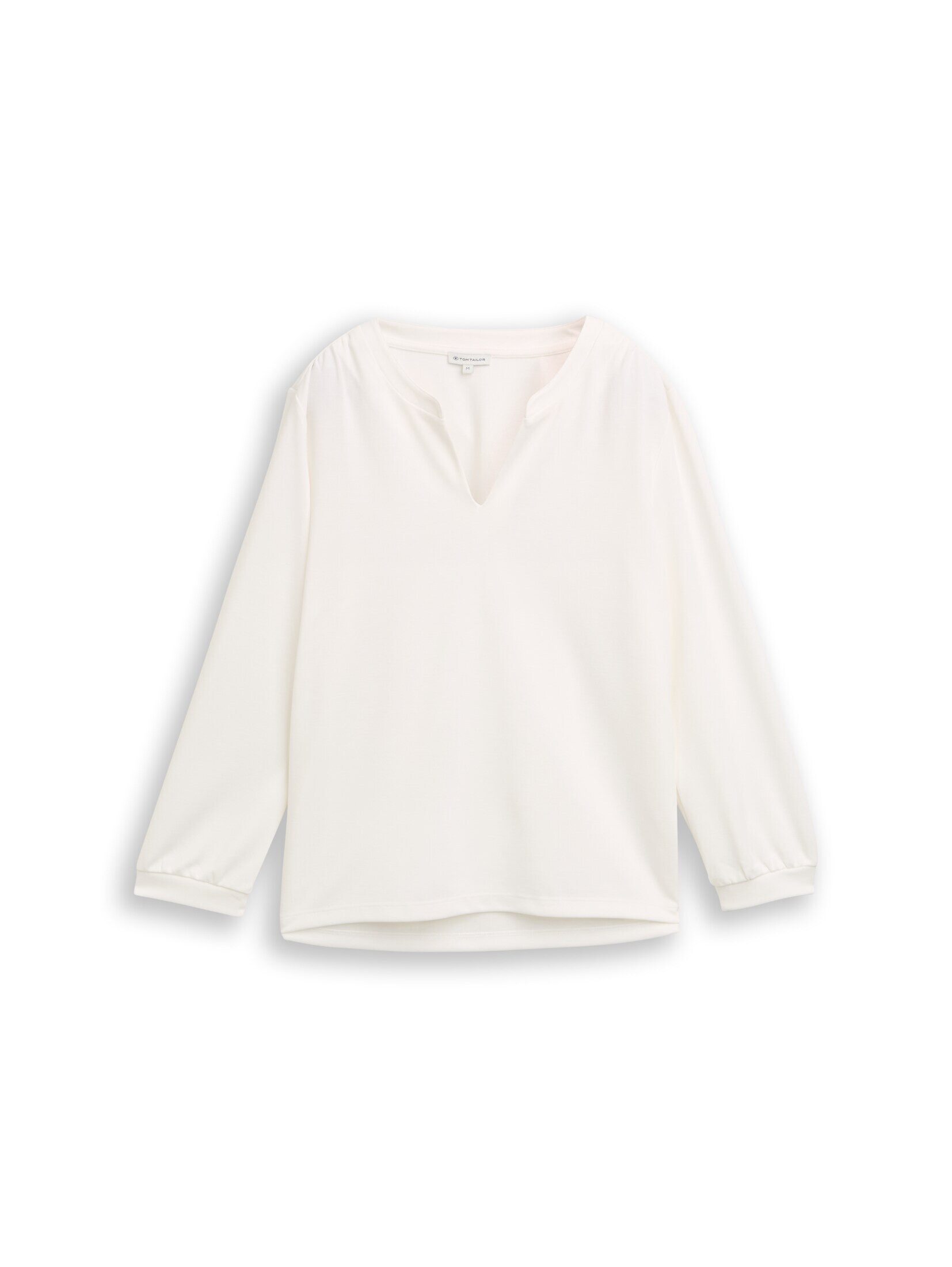 TOM TAILOR Langarmshirt T-Shirt Langarmshirt mit Raffungen