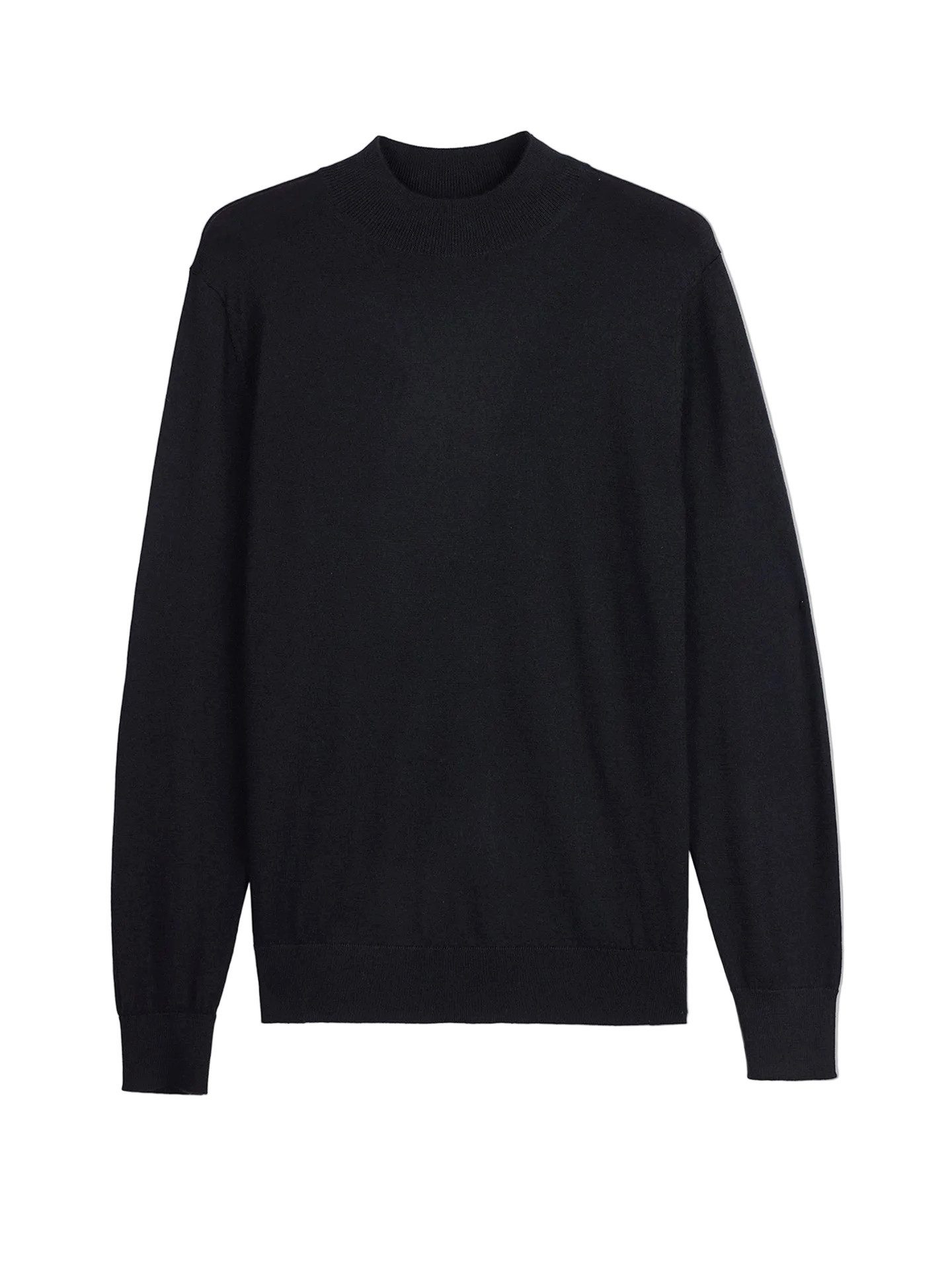 GOBI Cashmere Rundhalspullover Herren Kaschmir-Seide Pullover mit Stehkragen
