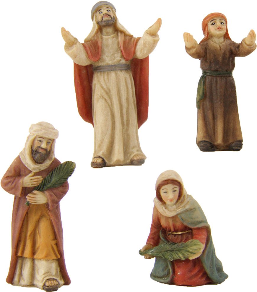 FADEDA Krippenfigur 4x FADEDA Passionsfiguren: Einzugserweiterung, Höhe in cm: 5