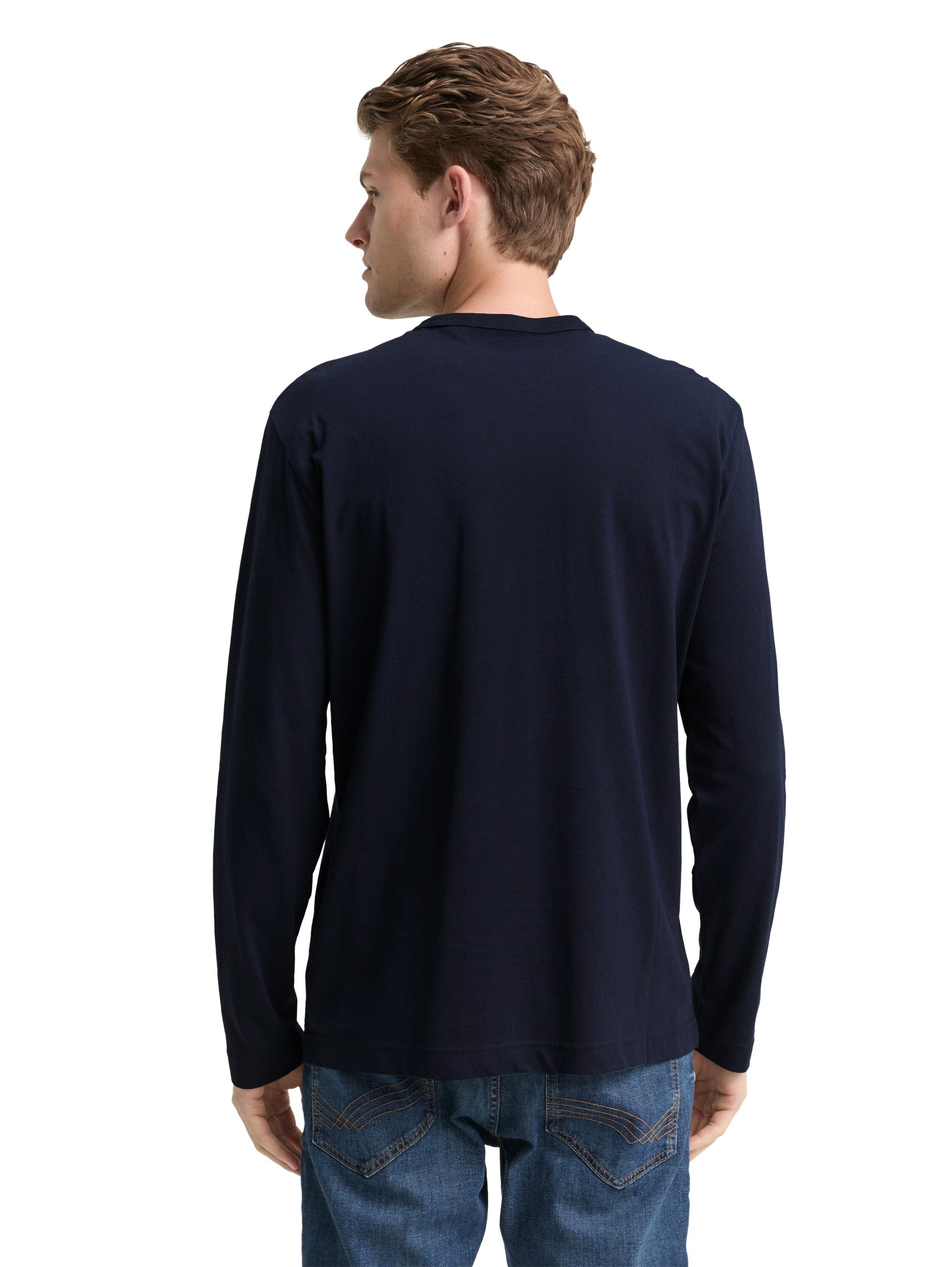 TOM TAILOR Langarmshirt mit Logo Schriftzug günstig online kaufen