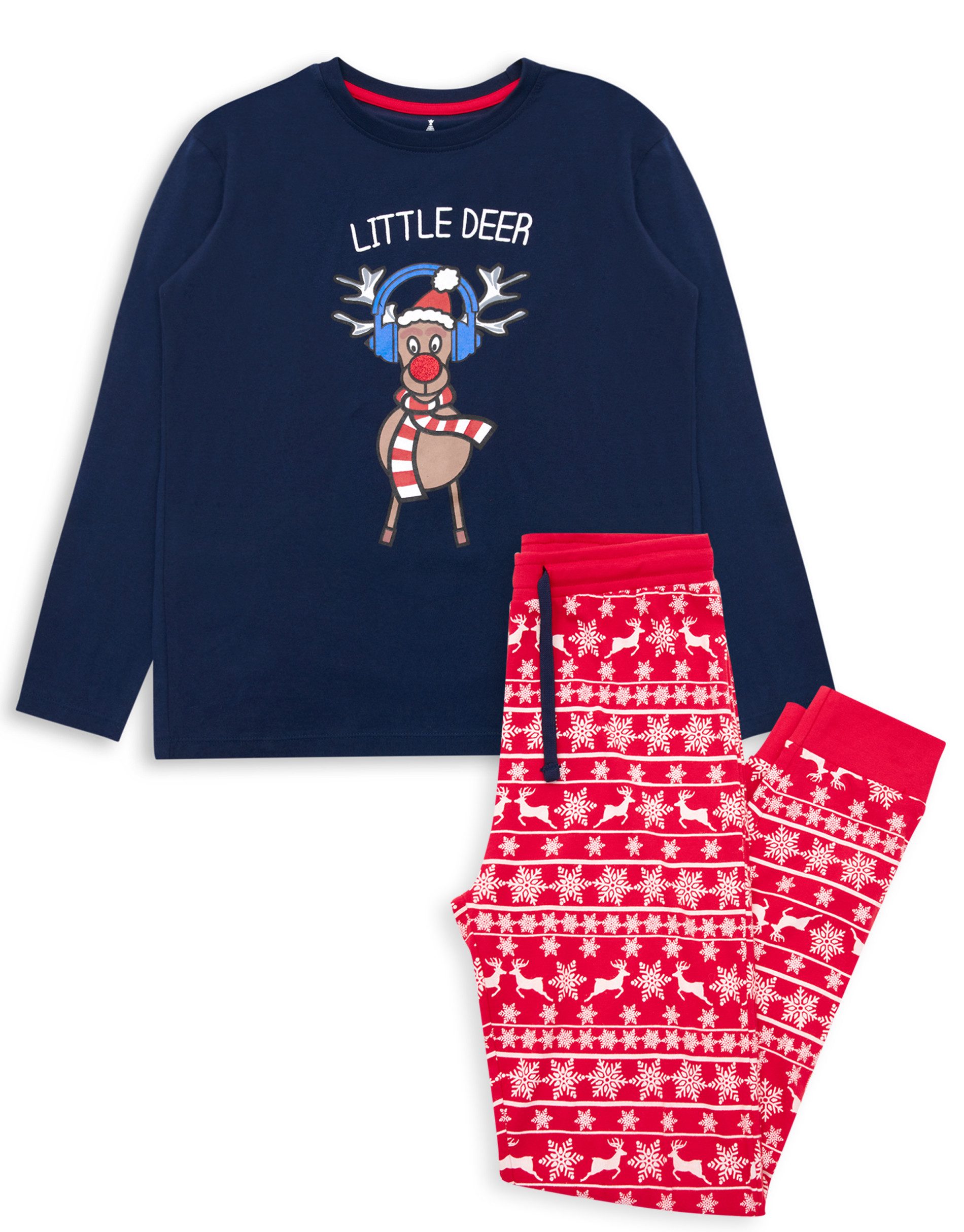 Schlafanzug Boys THB Xmas Nightwear Deer