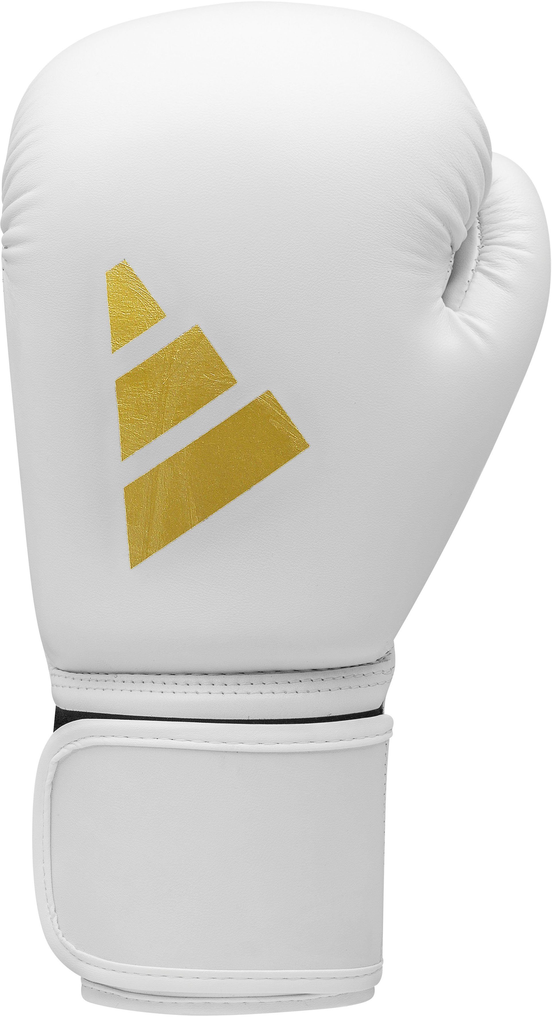 Performance 50 Boxhandschuhe weiß/goldfarben Speed adidas