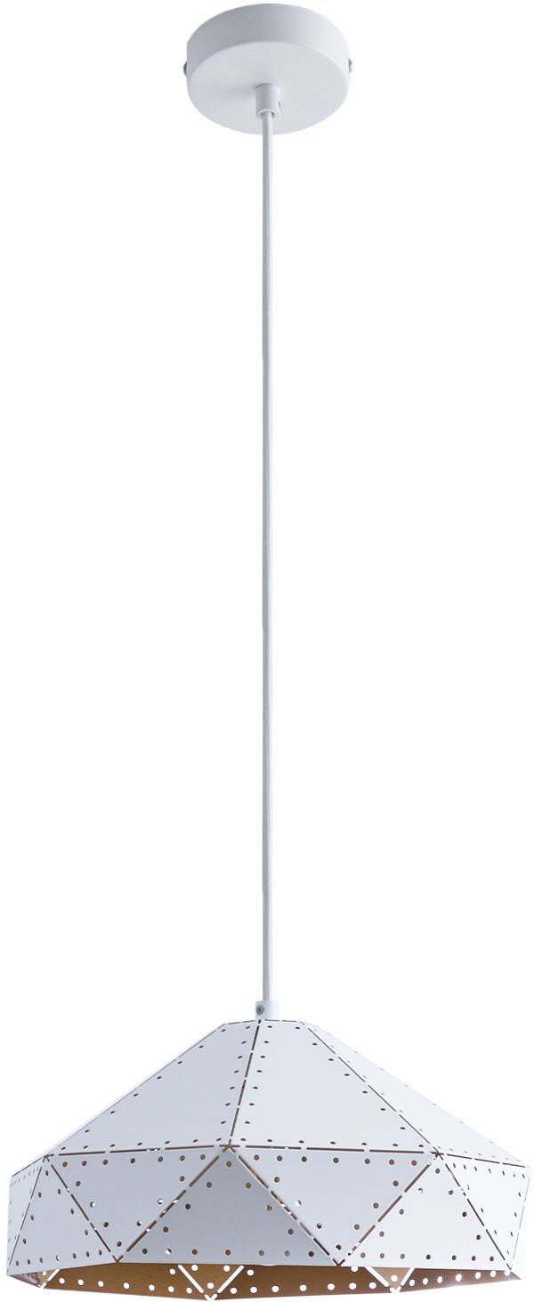 Paco Home Pendelleuchte SAYID, ohne Leuchtmittel, Hängelampe Esszimmer Esstischlampe Steampunk Lampe Textilkabel E27