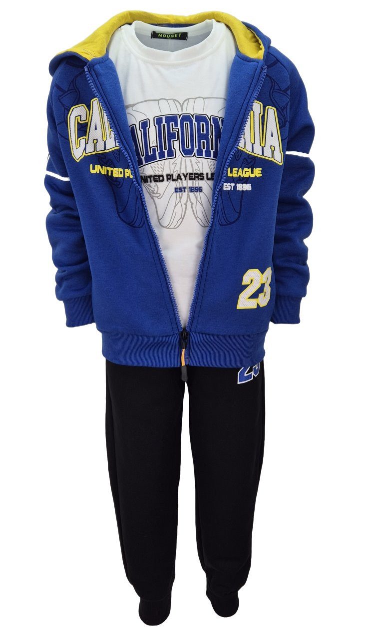 Sweatanzug Jogginganzug, Freizeitanzug, 3tlg. Sweat Anzug JF216a