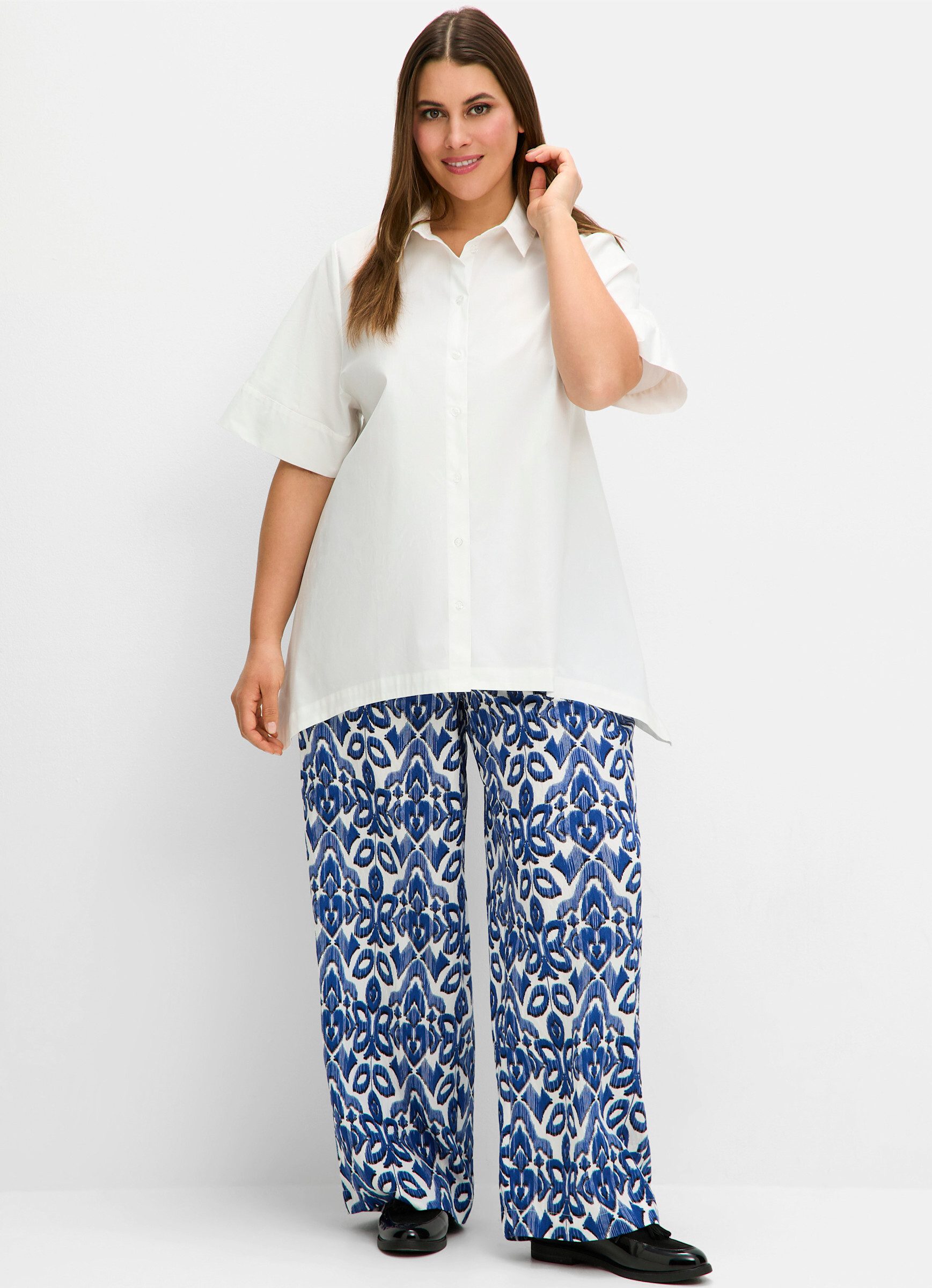 Sheego Jerseyhose Hose . mit Teilgummibund günstig online kaufen