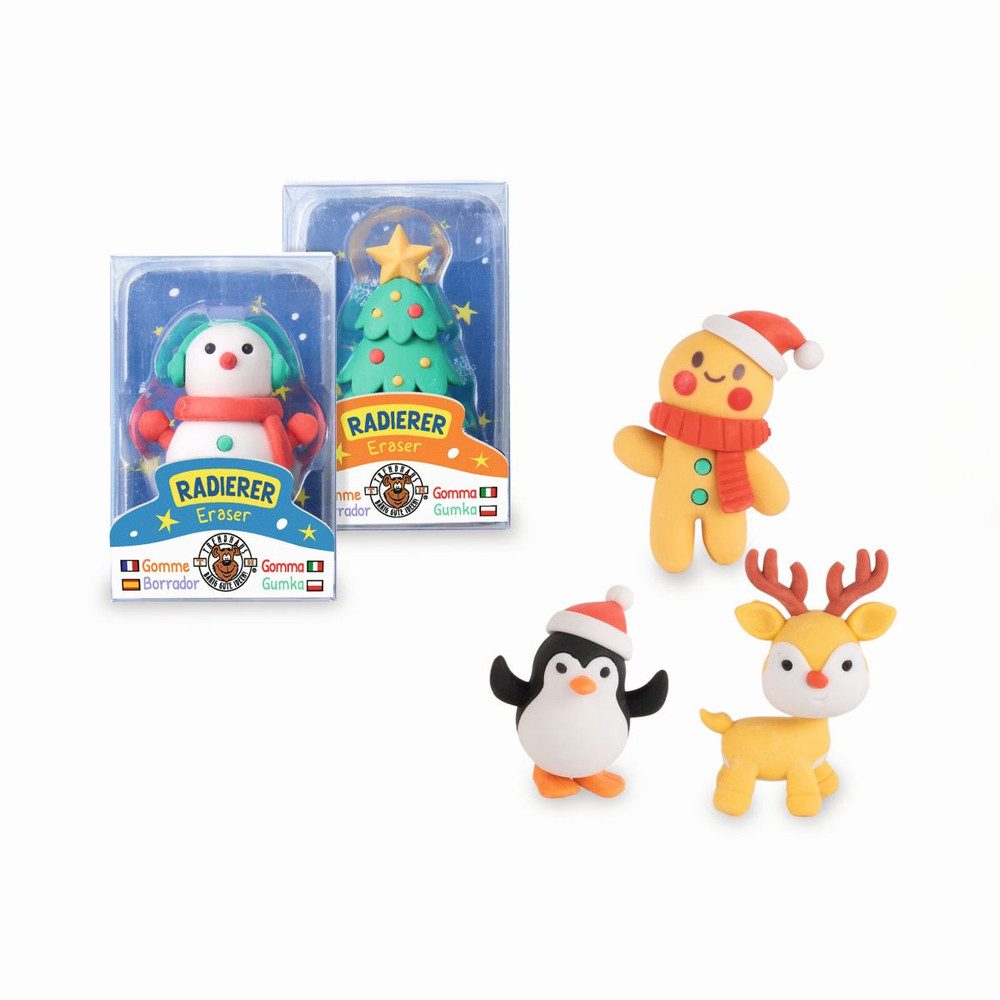 Trendhaus Radiergummi Radiergummi - Weihnachten - ca. 3,8 x 2,1 x 5,8 cm -1 Stück