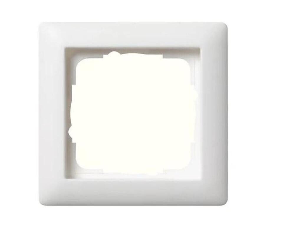 GIRA Abdeckrahmen GIRA 021104 Abdeckrahmen 1fach Standard 55 Reinweiß seidenmatt