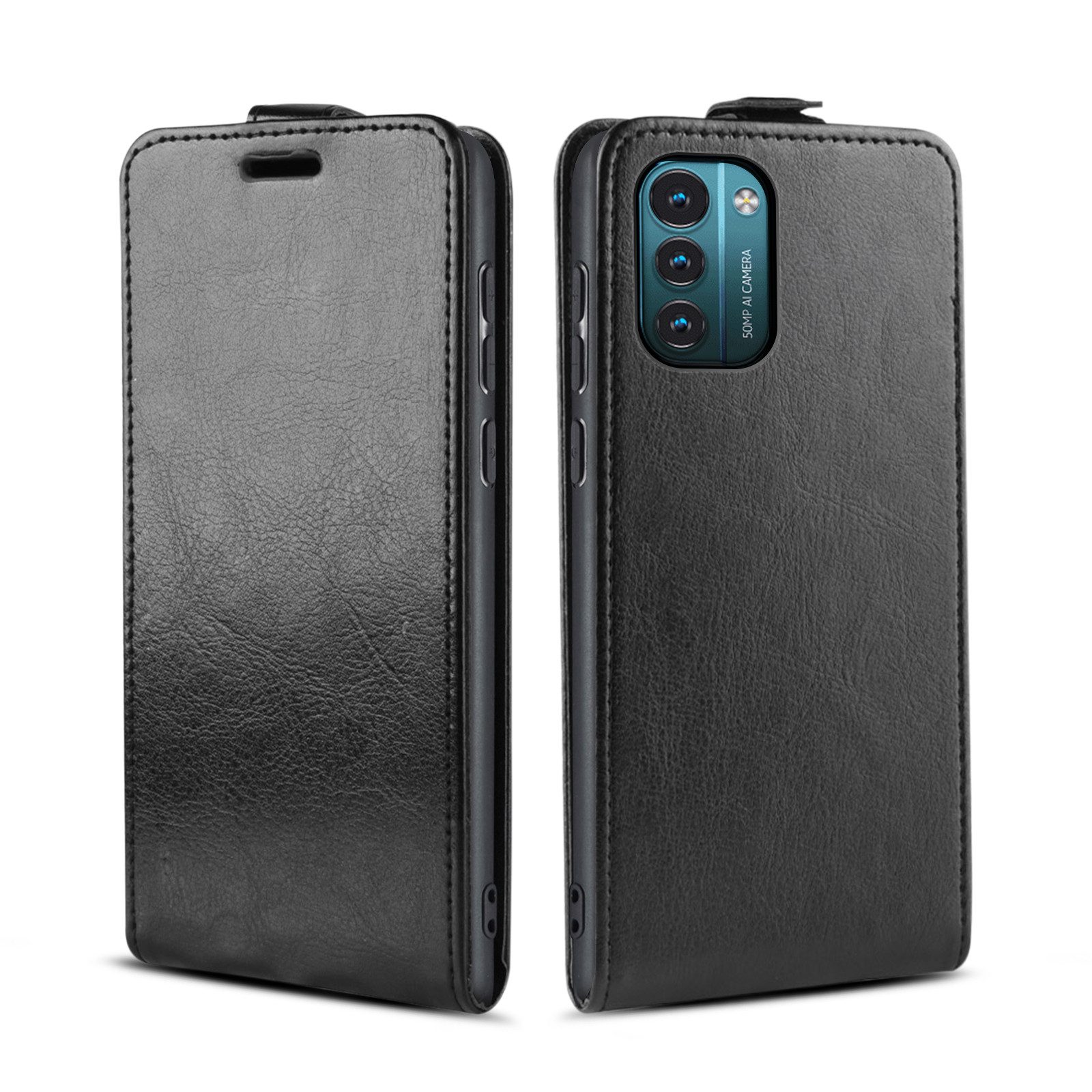 Tec-Expert Handyhülle Cover Hülle für Nokia G11 / Nokia G21 6.5 Zoll, 6.5, Tasche Klapphülle Case mit Kartenfach Fliphülle vertikal