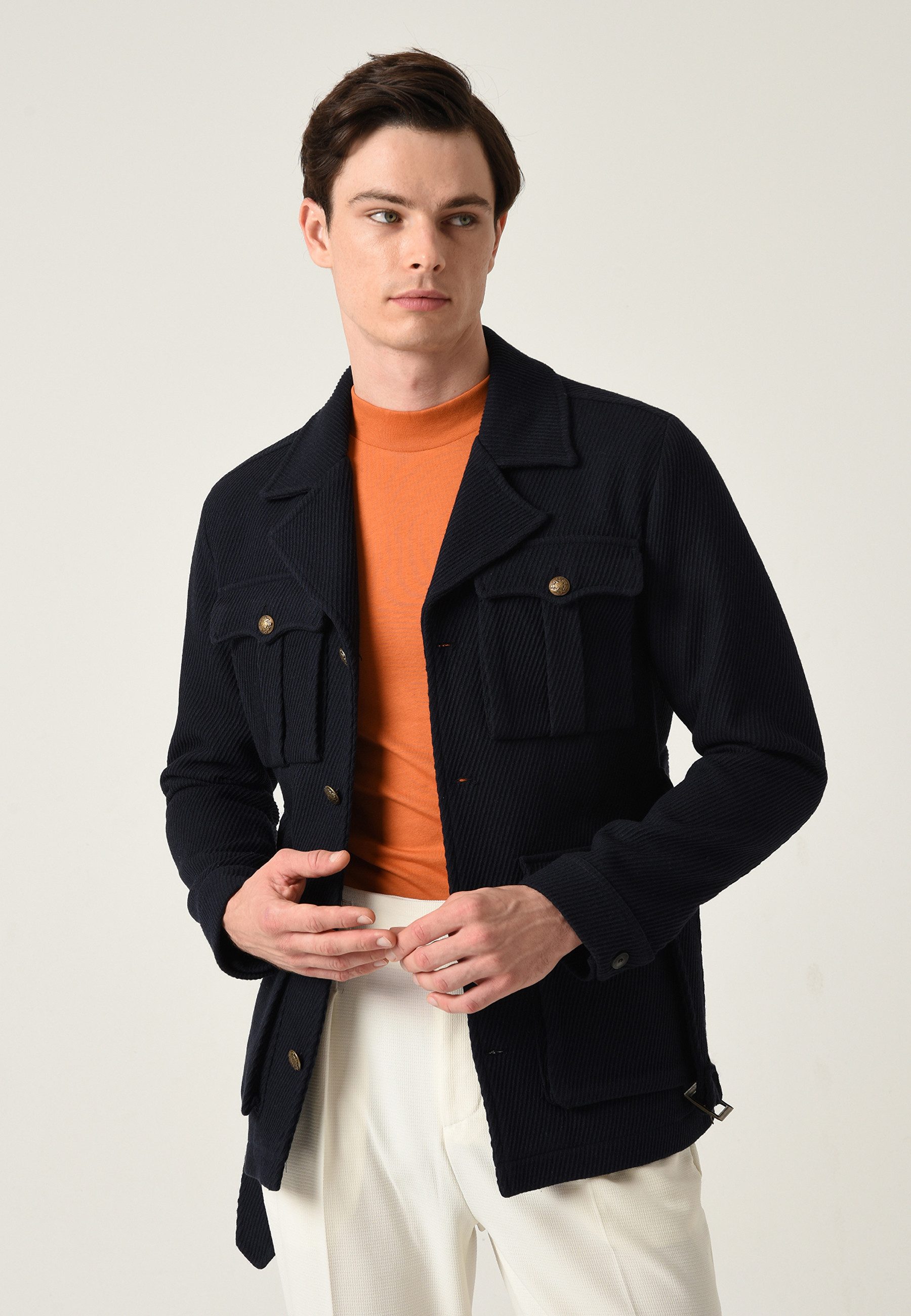Antioch Wintermantel Lapel Collar Belt Detailed günstig online kaufen