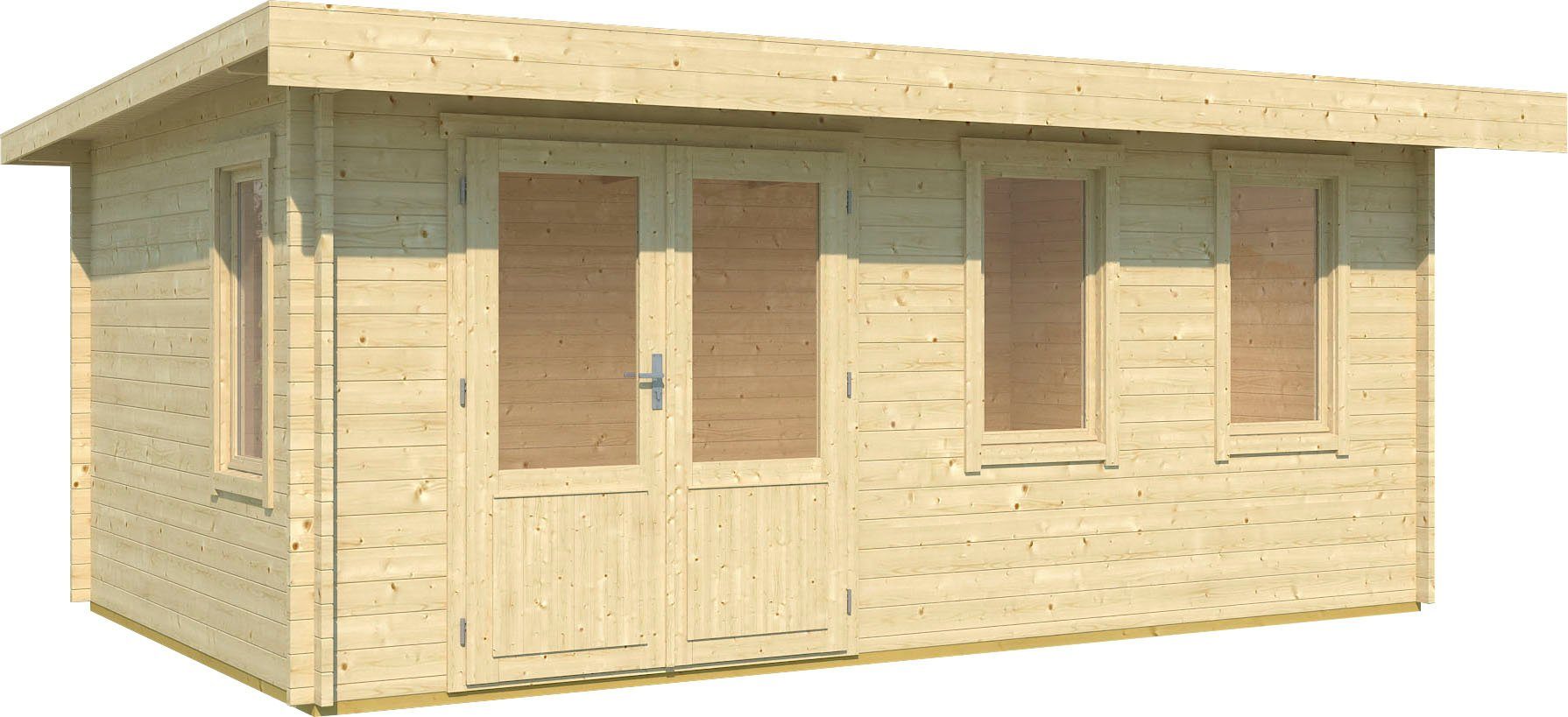 LASITA MAJA Gartenhaus BARUDA, BxT: 570x415 cm, (Set, inkl. Fussbodenbretter zum verlegen)