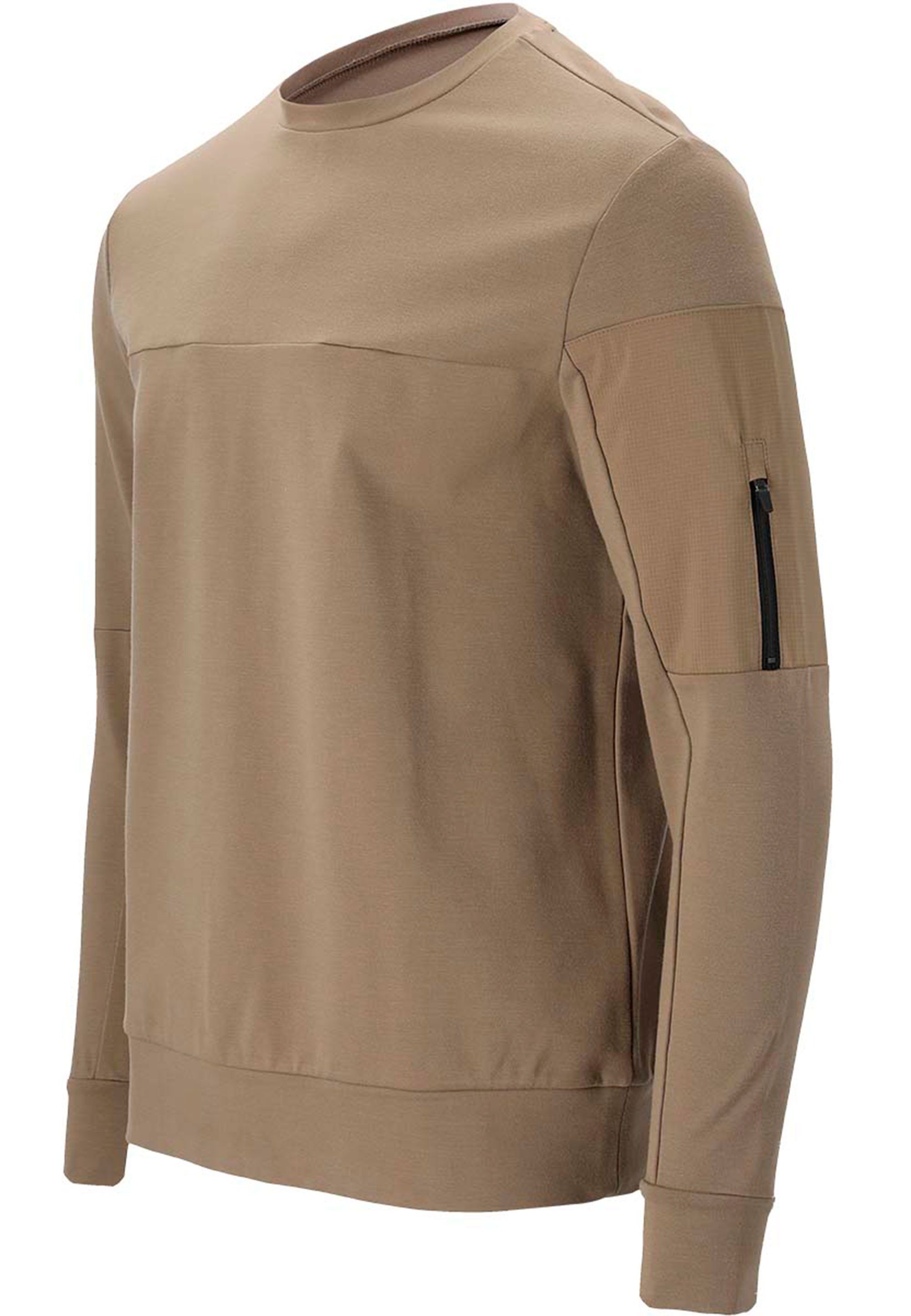 Bisosco Virtus beige Reißverschlusstasche mit Sweatshirt praktischer