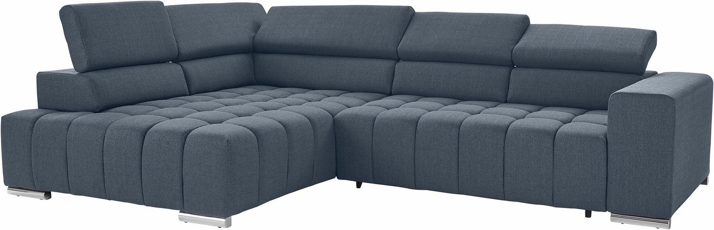 exxpo - sofa fashion Ecksofa, mit Kopf- bzw. Rückenverstellung, wahlweise mit Bettfunktion-HomeTrends