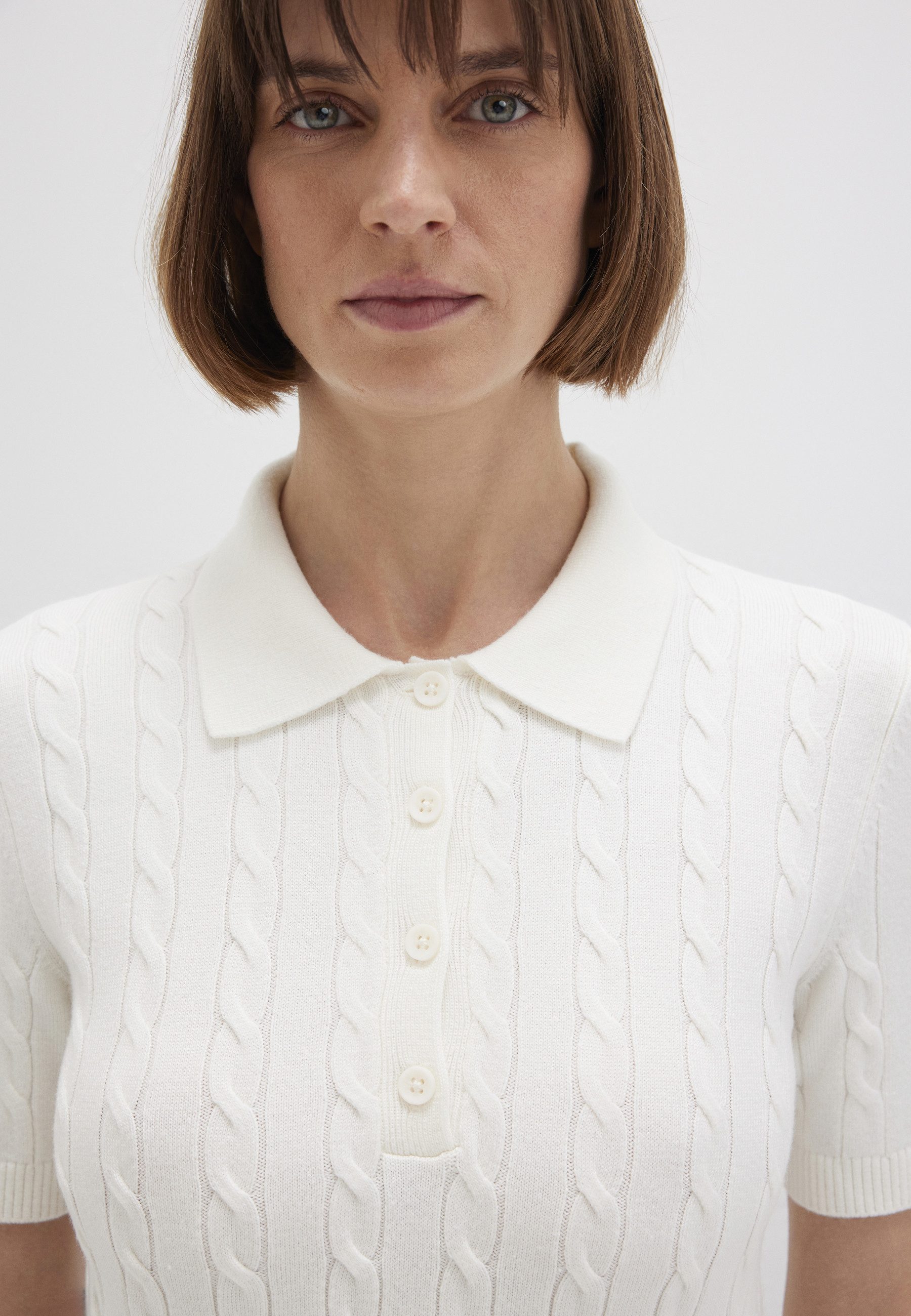 Mavi Strickpullover POLO COLLAR SWEATER Top Strick