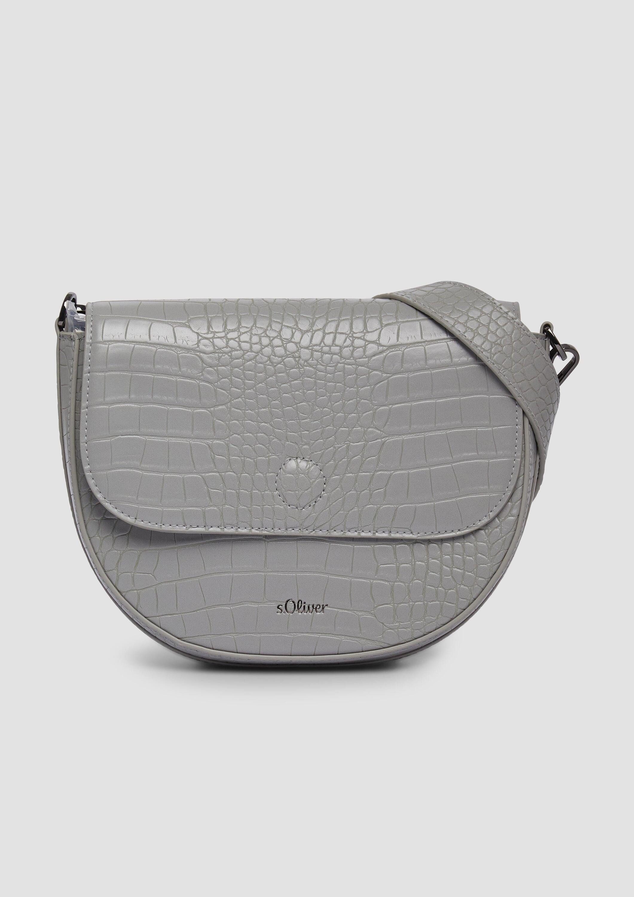 s.Oliver Umhängetasche Tasche, City Bag in Leder-Optik mit Animal-Muster