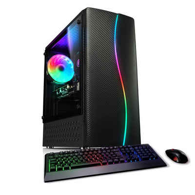 Kiebel Loki Gaming-PC (AMD Ryzen 5 AMD Ryzen 5 5500, RTX 3050, 16 GB RAM, 1000 GB SSD, Luftkühlung, RGB-Beleuchtung)