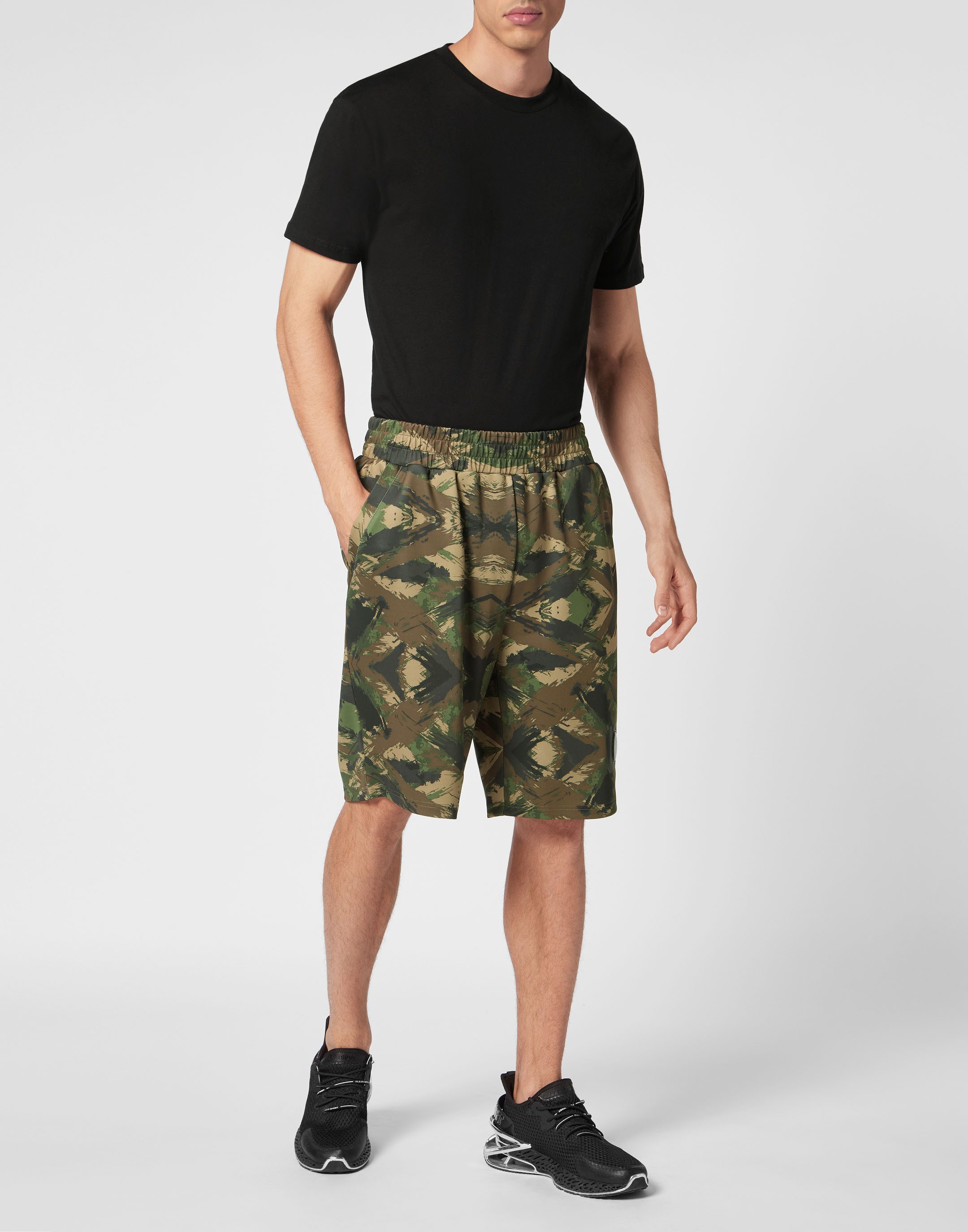 PLEIN SPORT Jogg-Bermudas Camouflage