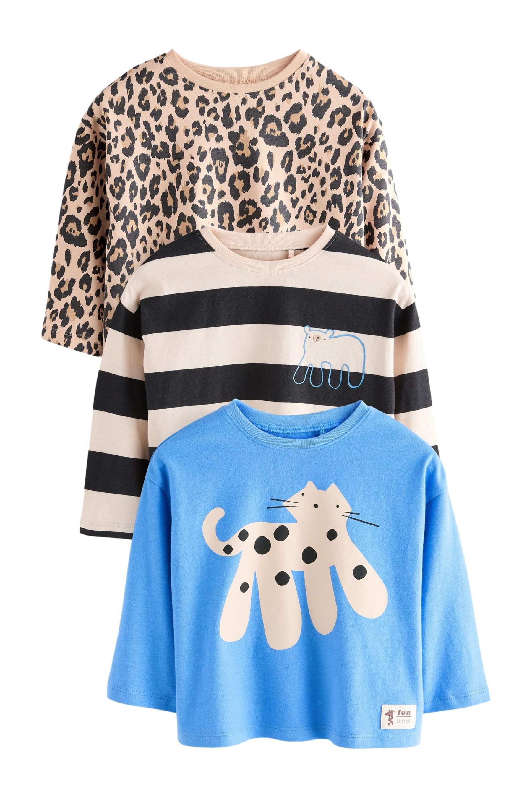 Langarmshirt Langarmoberteile im 3er-Pack
