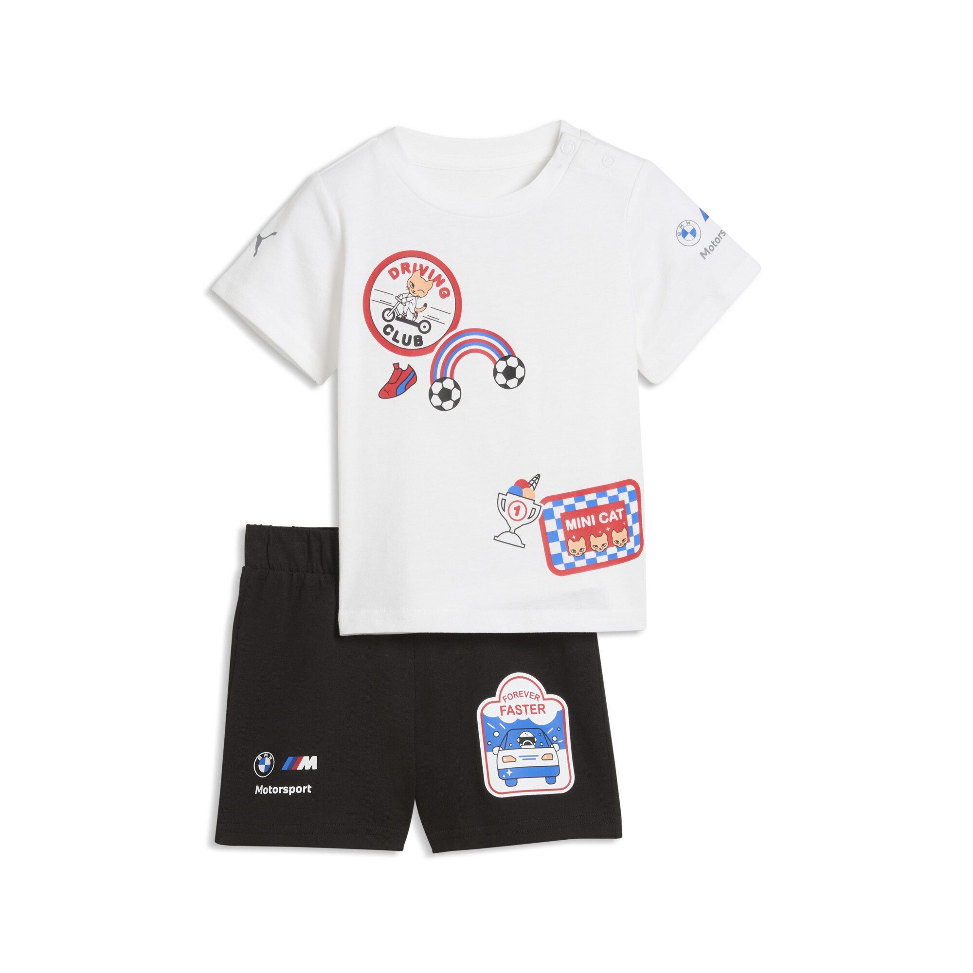PUMA Sportanzug BMW M MOTORSPORT Essentials T-Shirt und Shorts im Set Kinder