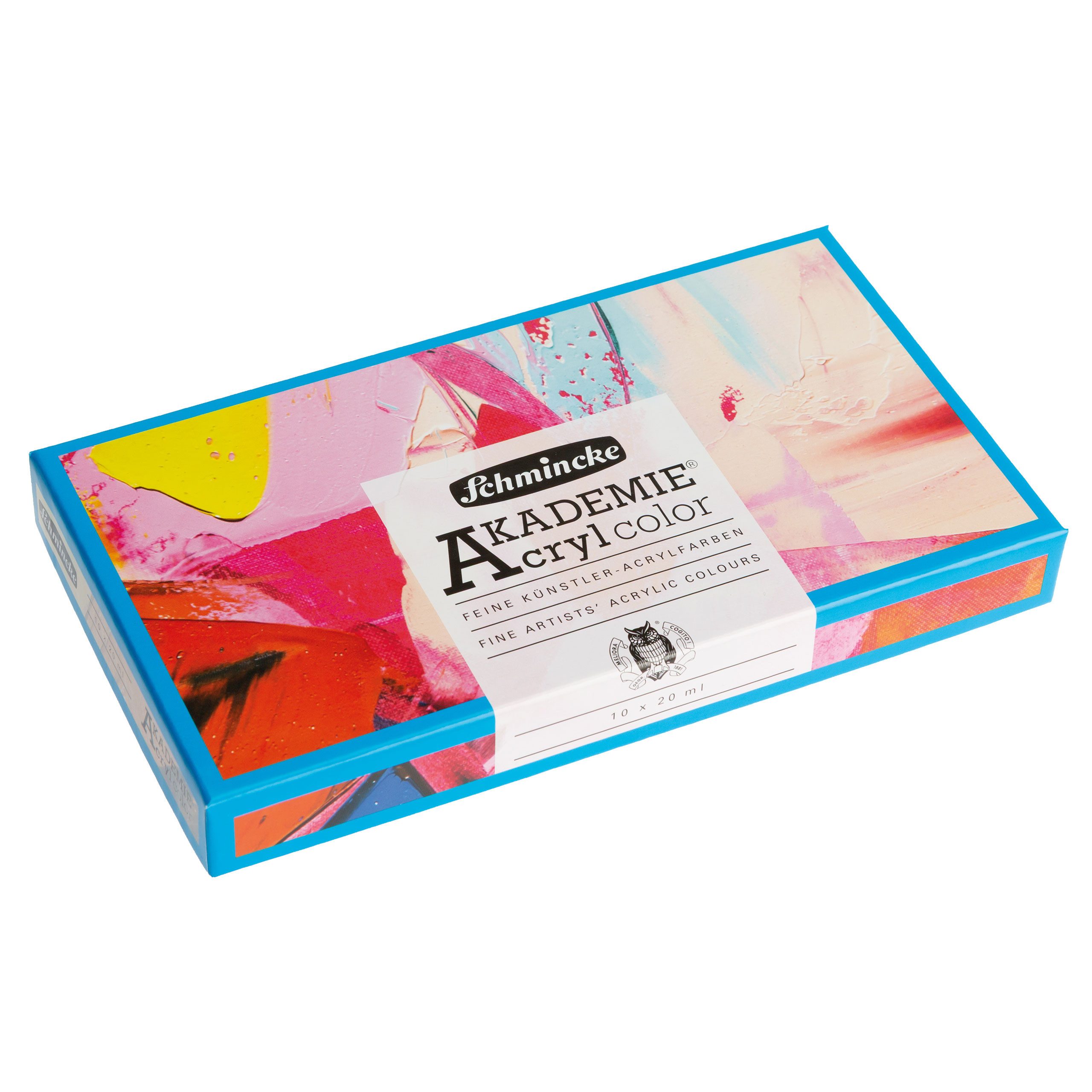 Schmincke Acrylfarbe AKADEMIE Acrylcolor Einstiegs Set mit 10 x 20 ml Tuben 76 791 097
