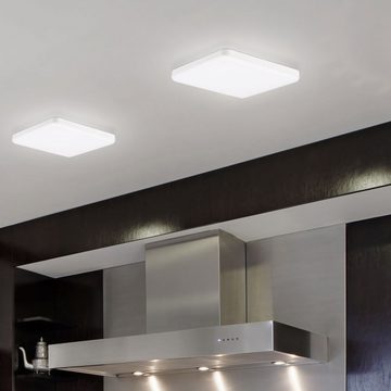 V-TAC LED Deckenleuchte, LED-Leuchtmittel fest verbaut, Neutralweiß, LED ALU Decken Panel Einbau Leuchte weiß Wohn Zimmer Beleuchtung