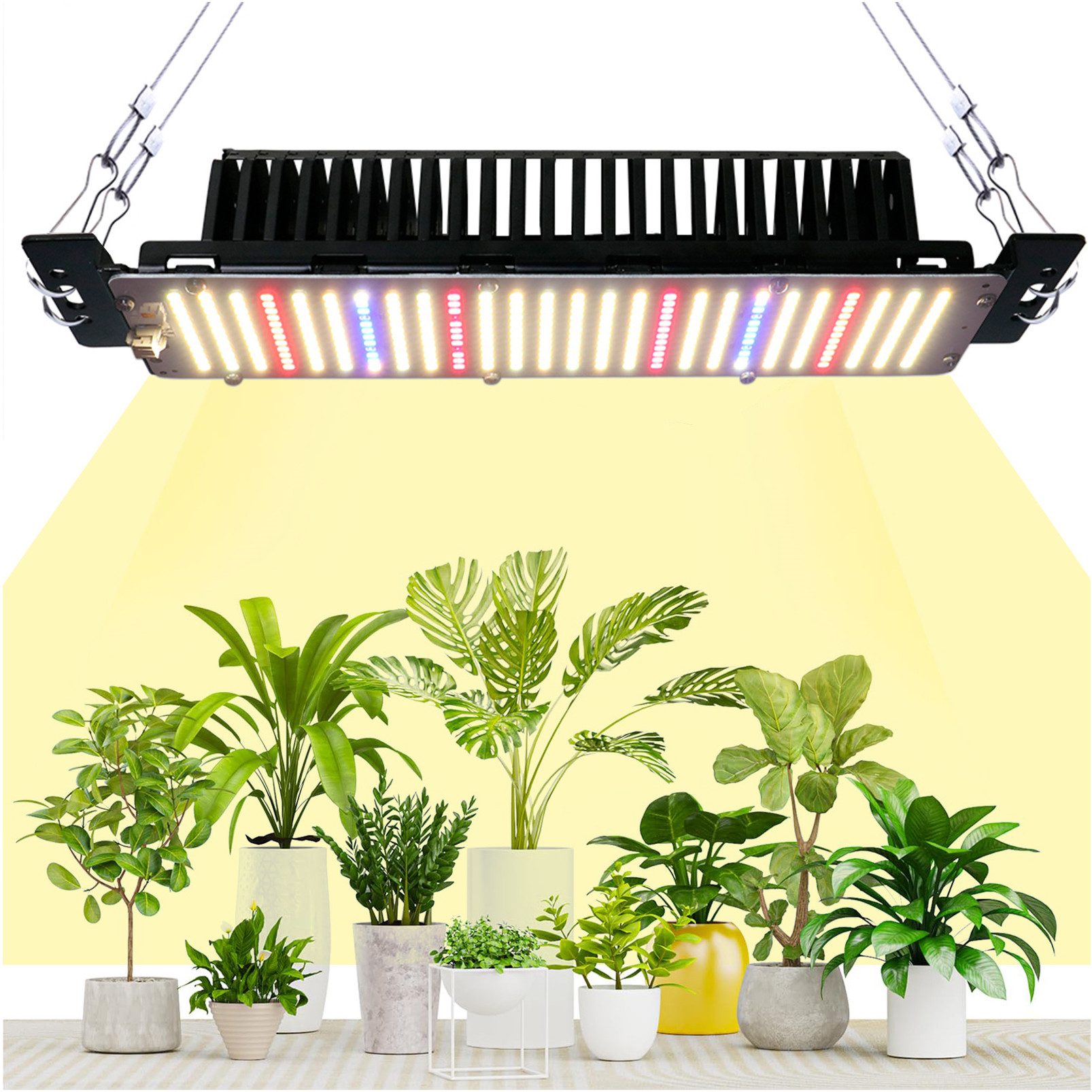 Jibenhome Pflanzenlampe 50W 312 LED Pflanzenlampe Vollspektrum Pflanzenlich günstig online kaufen