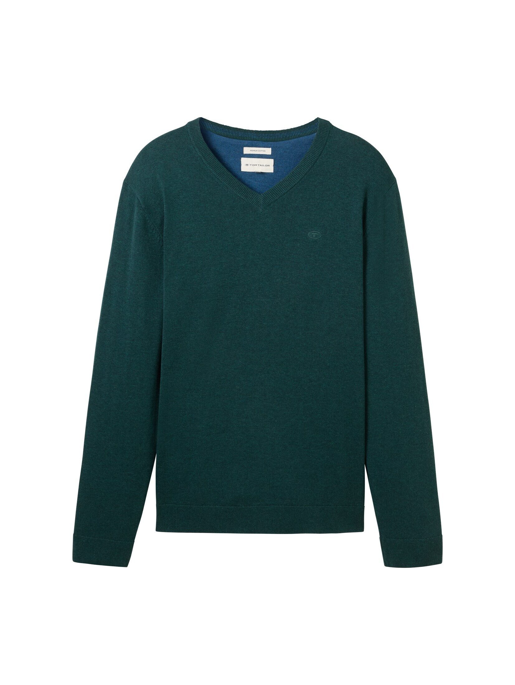 TOM TAILOR Strickpullover Strickpullover mit V-Ausschnitt günstig online kaufen