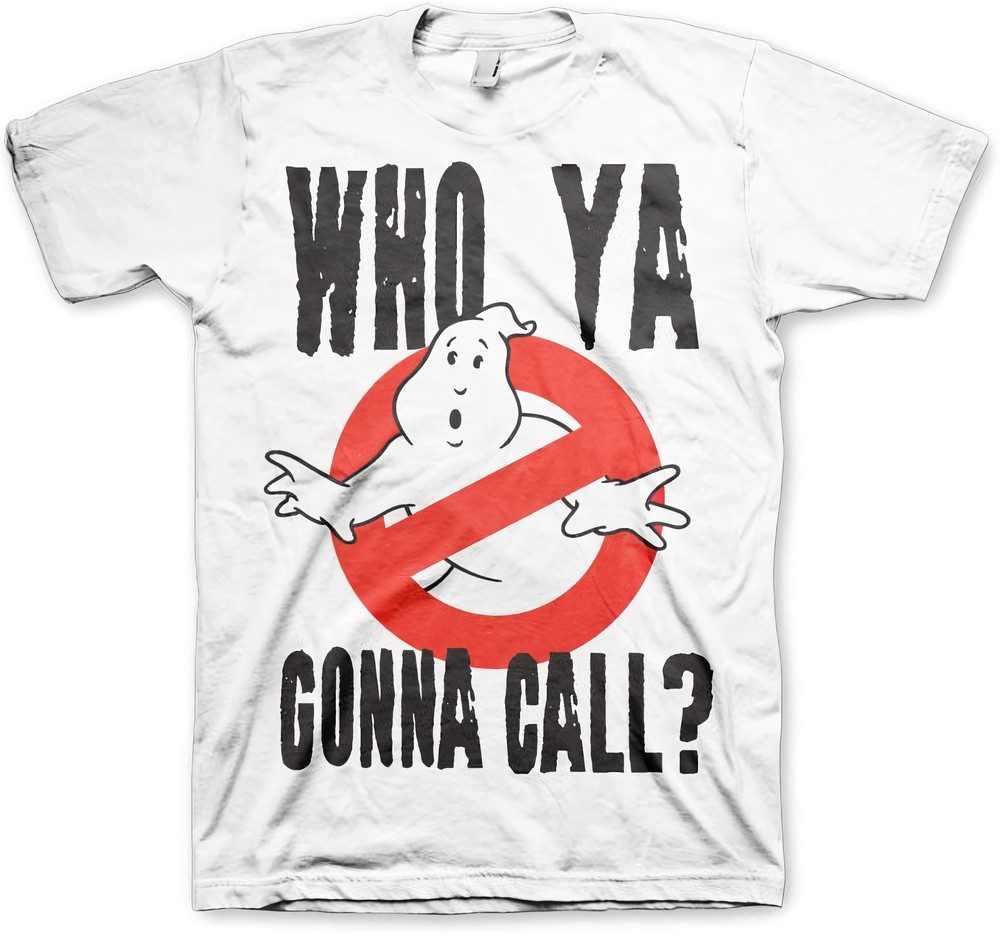 Ghostbusters T-Shirt Who Ya Gonna Call Big Tall T-Shirt