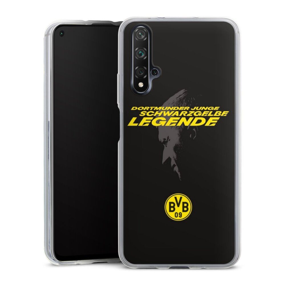 DeinDesign Handyhülle Marco Reus Borussia Dortmund BVB Danke Marco Schwarzgelbe Legende, Huawei Nova 5T Slim Case Silikon Hülle Ultra Dünn Schutzhülle