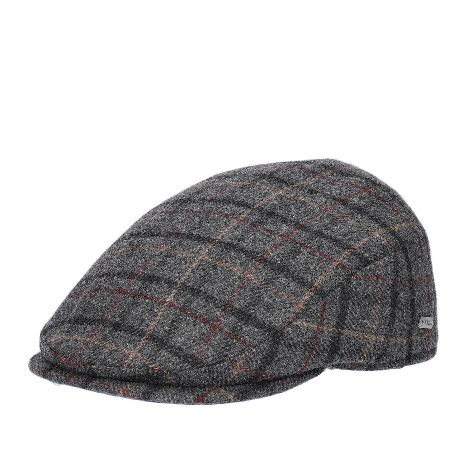 Hat You Schiebermütze Wool Flat Cap "Carl Confort" mit Ohrenklappen, Herren Schiebermütze Med Grey