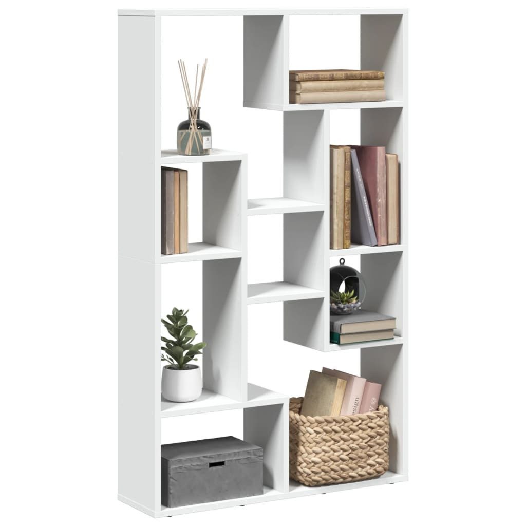 vidaXL Bücherregal Bücherregal Weiß 72x20x120 cm Spanplatte