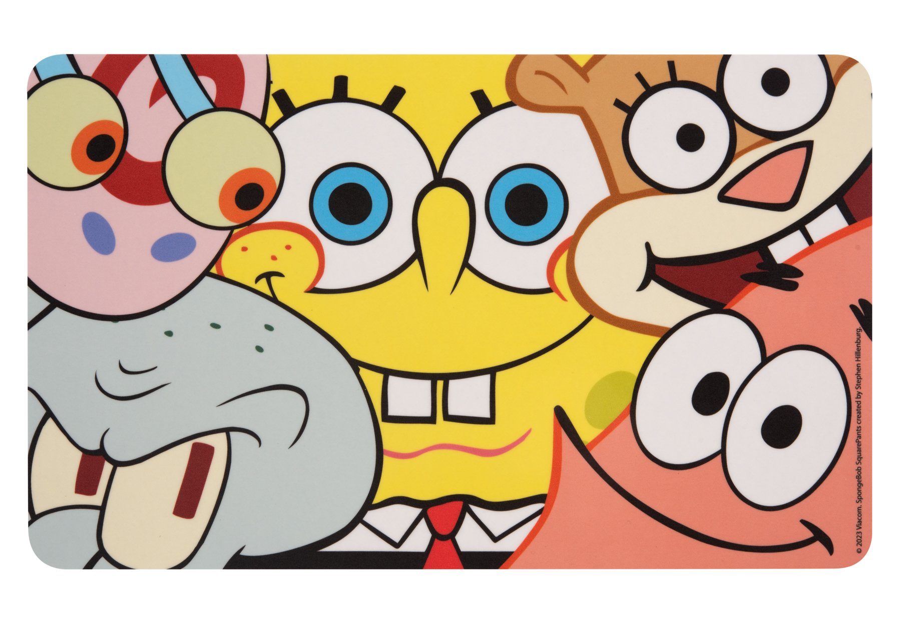 United Labels® Frühstücksbrett Spongebob Schwammkopf - Friends - allover, Resopal