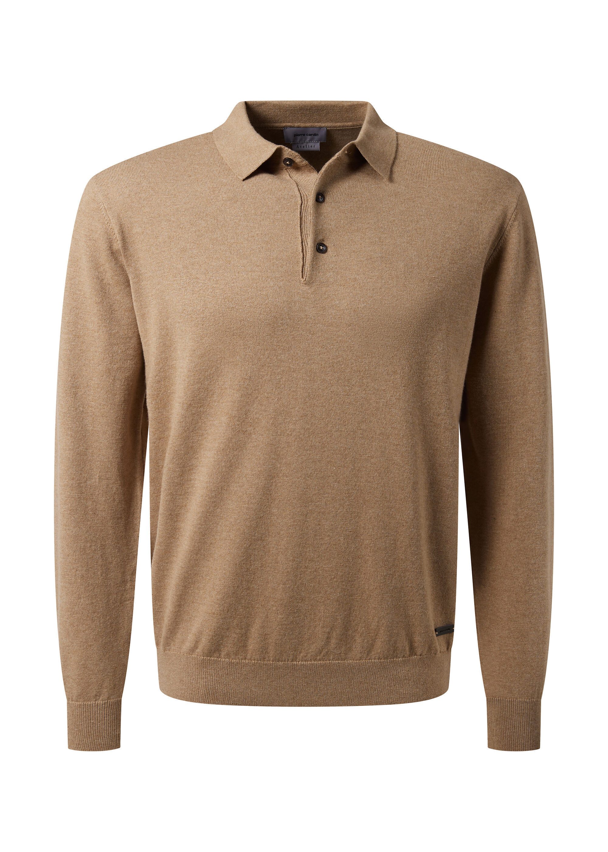 Pierre Cardin Rundhalspullover mit Knopfverschluss günstig online kaufen