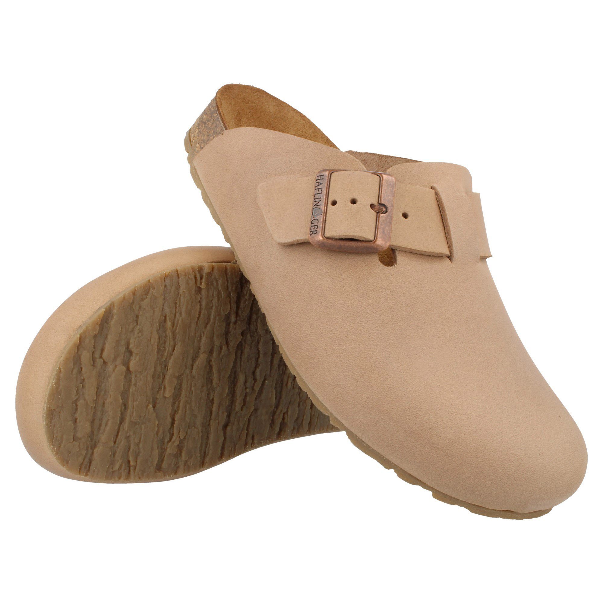 Haflinger Haflinger Porto Lederclog mit Korkfußbett Lederdecksohle Unisex Hausschuh – Bild 2 von 2
