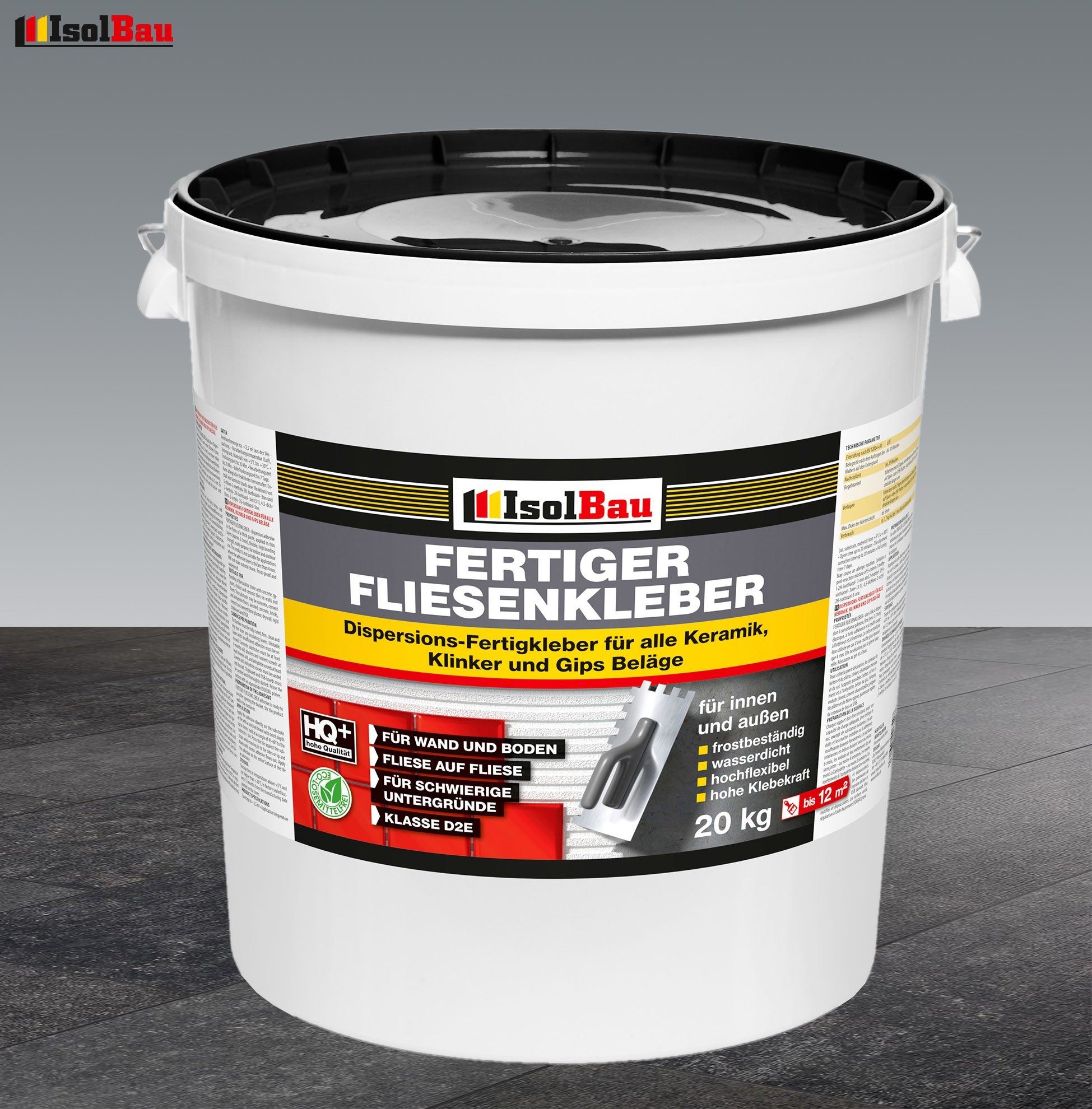 None Fliesenkleber Fliesenkleber Dispersionskleber 20 kg Ölfarben, Fliese auf Fliese