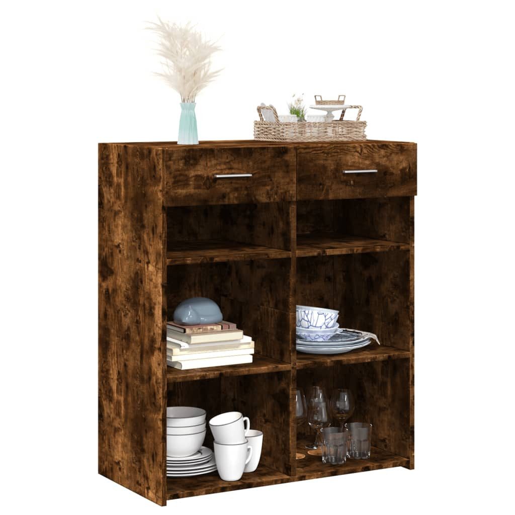 vidaXL Sideboard Sideboard Räuchereiche 80x42,5x93 cm günstig online kaufen