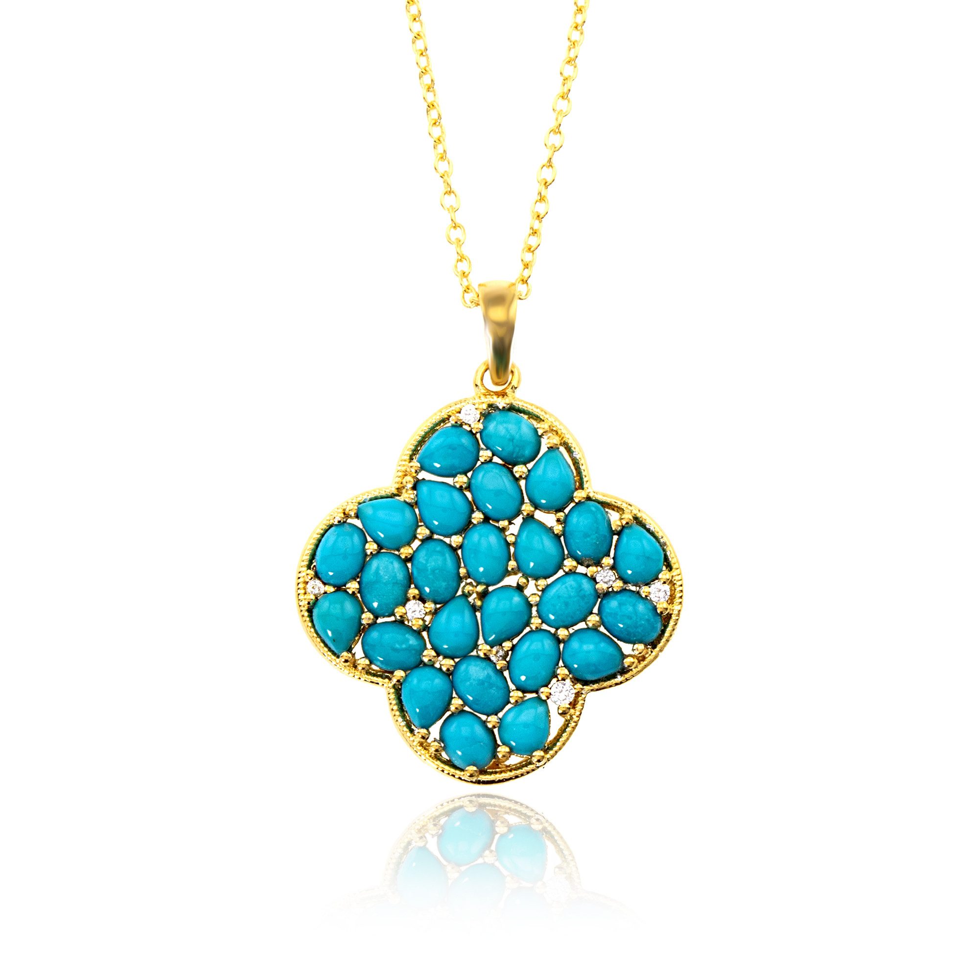 Cavill Silberkette Cavill Türkis Halskette 4,10 ct Sleeping Beauty 925 Silb günstig online kaufen