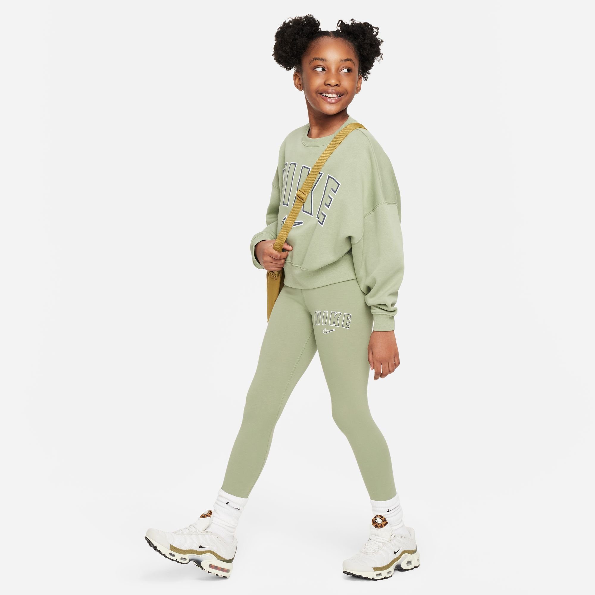Nike Sportswear OIL G HW LGGNG TREND NSW - Leggings GREEN für FAV PRNT Kinder
