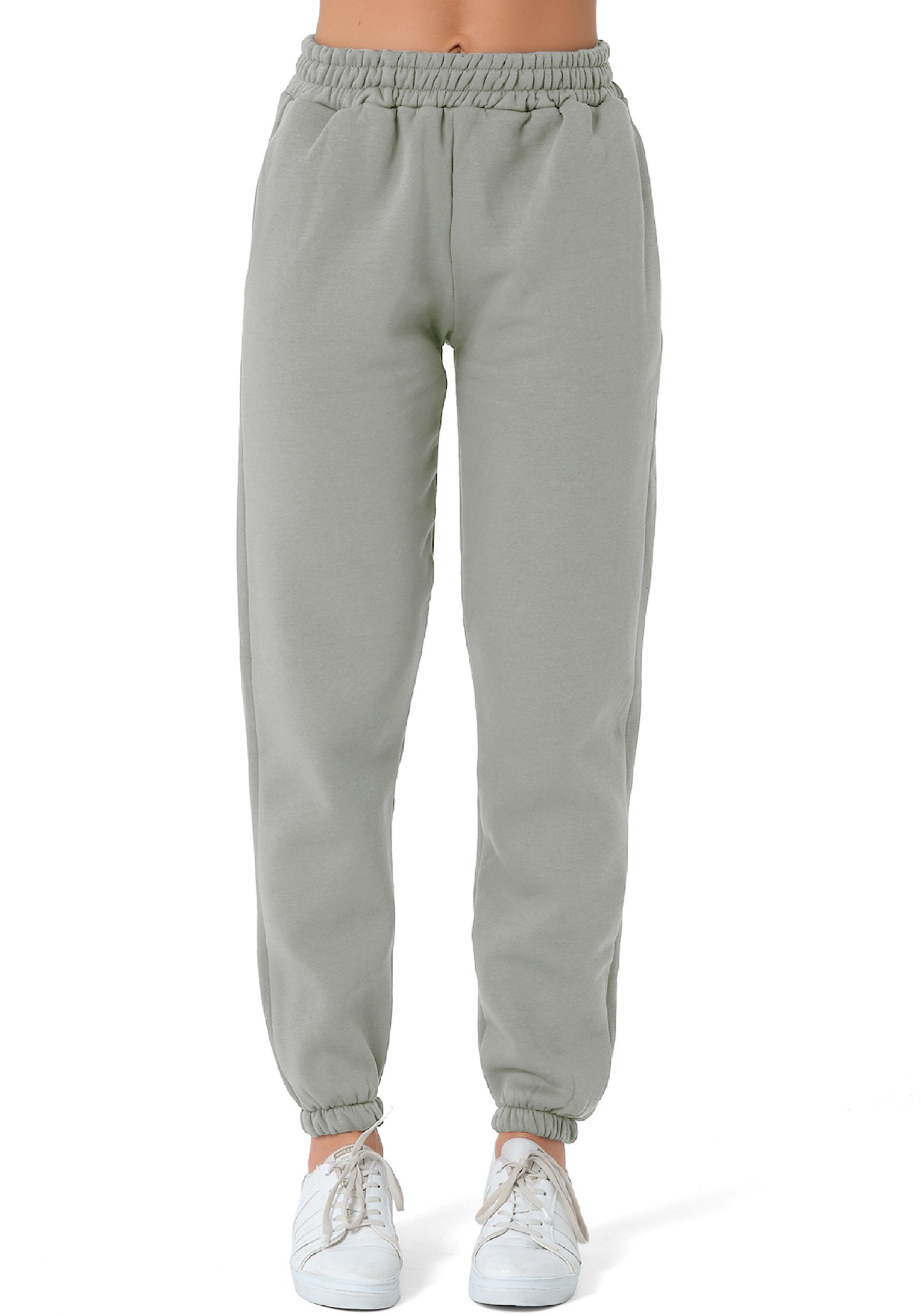 Smith & Solo Jogginghose Jogginghose Damen Winter, Sporthose Premium Sweathose (1-tlg) Baumwolle