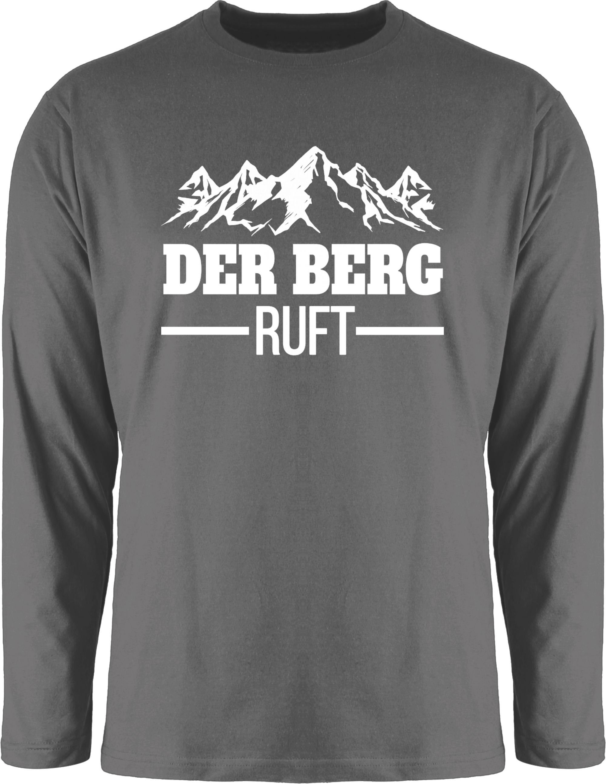 Shirtracer Rundhalsshirt Der Berg ruft Apres Ski Party 1 Dunkelgrau