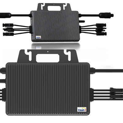 VENDOMNIA Wechselrichter 1600 W Micro-Wechselrichter für 2 Solarmodule, (für Mini-PV Anlage, TSUN Microinverter (TSOL-MS1600) für Balkonkraftwerk), Plug & Play