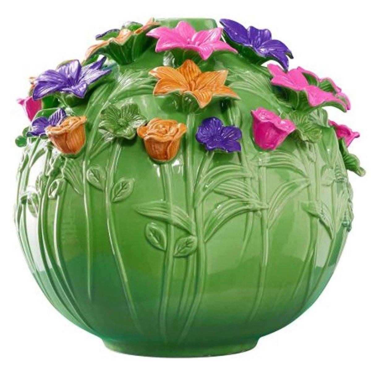 Werner Voß Dekovase Vase Verano Blüten Steingut