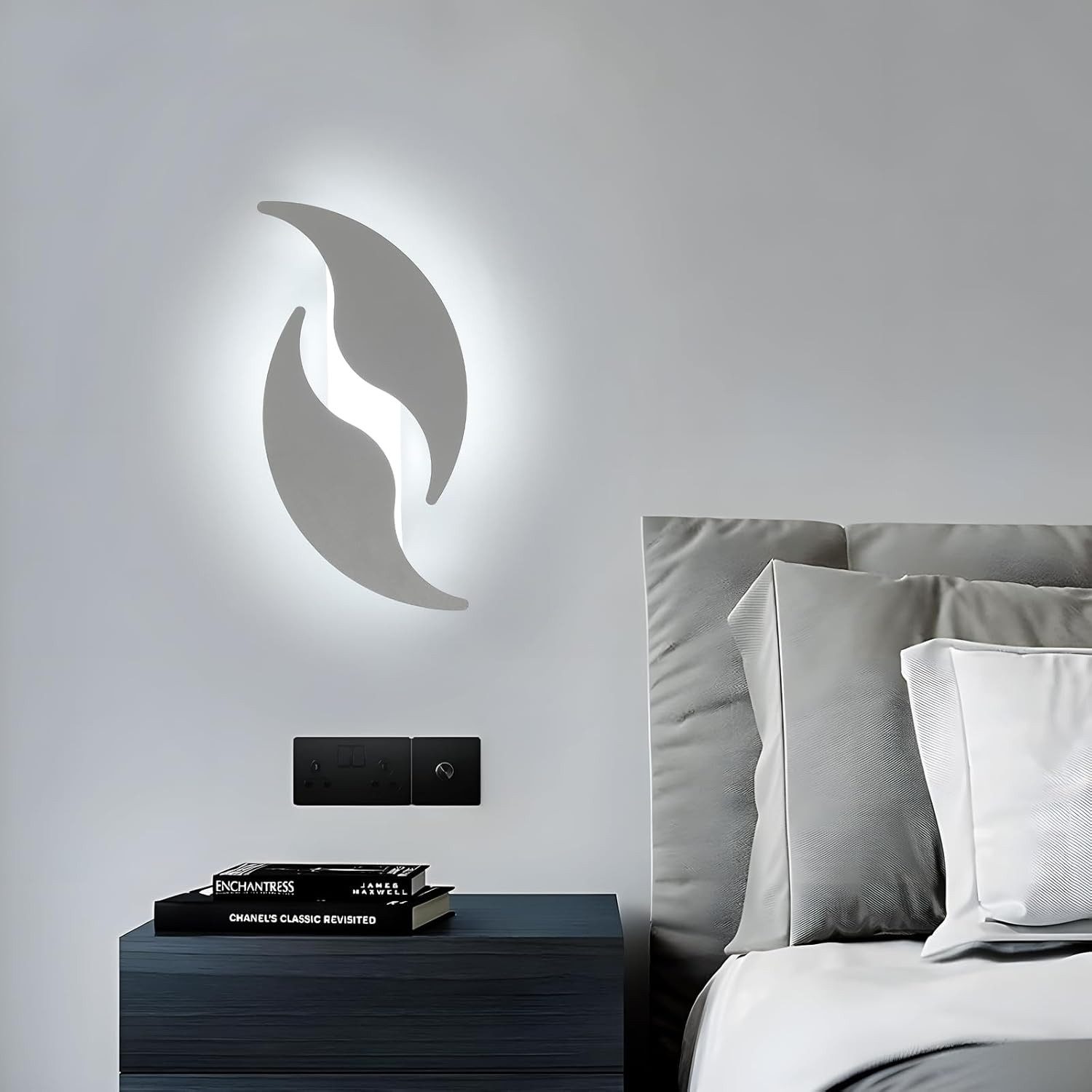 Riserva LED Wandleuchte Moderne LED Wandleuchte, 18W Kaltweiß 6500K, Für Wohnzimmer & Flur