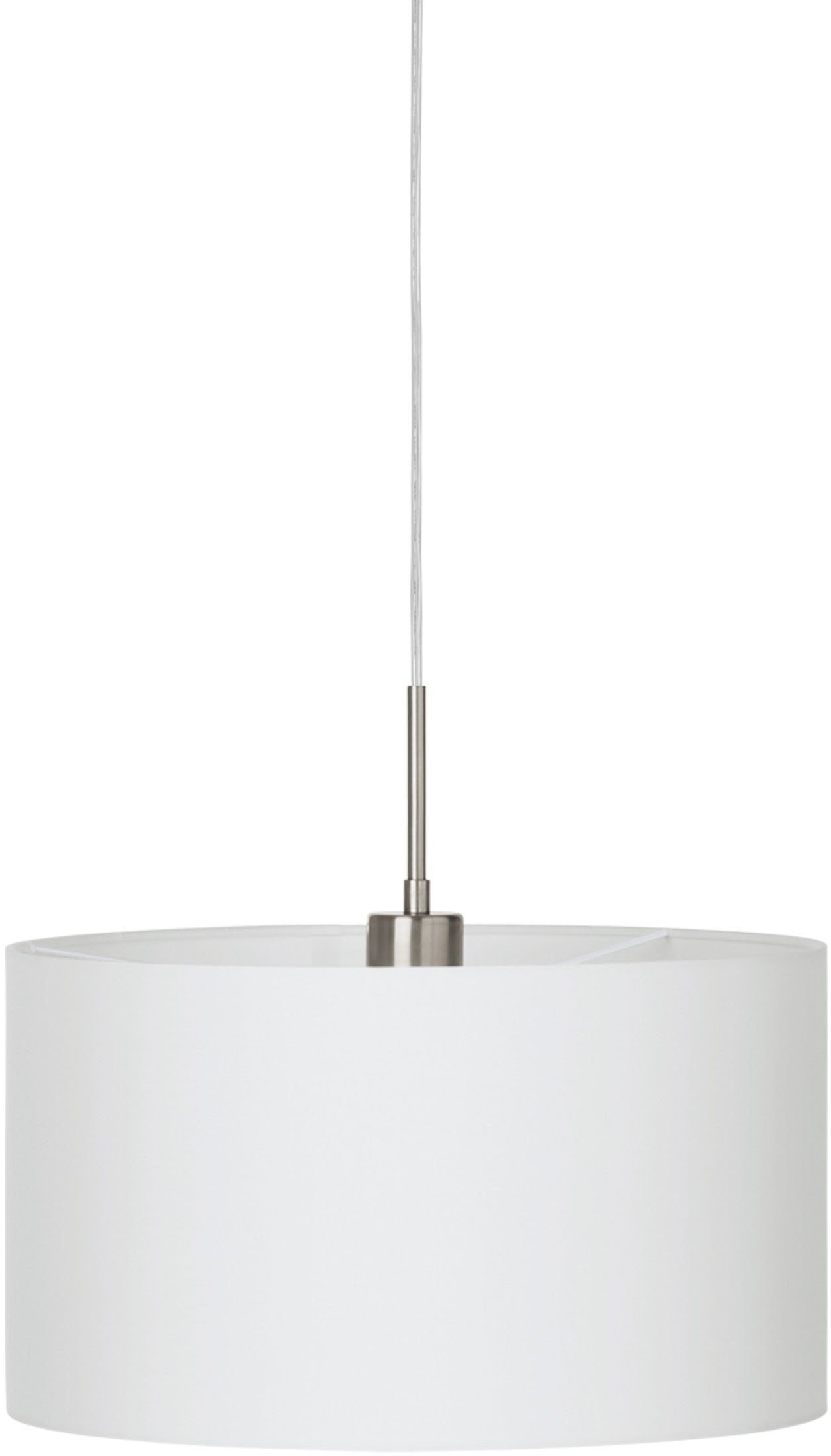 EGLO Hängeleuchte PASTERI, Leuchtmittel wechselbar, ohne Leuchtmittel, Hängelampe, Wohnzimmer, Esszimmer, Küche, Textilschirm, 110x38cm