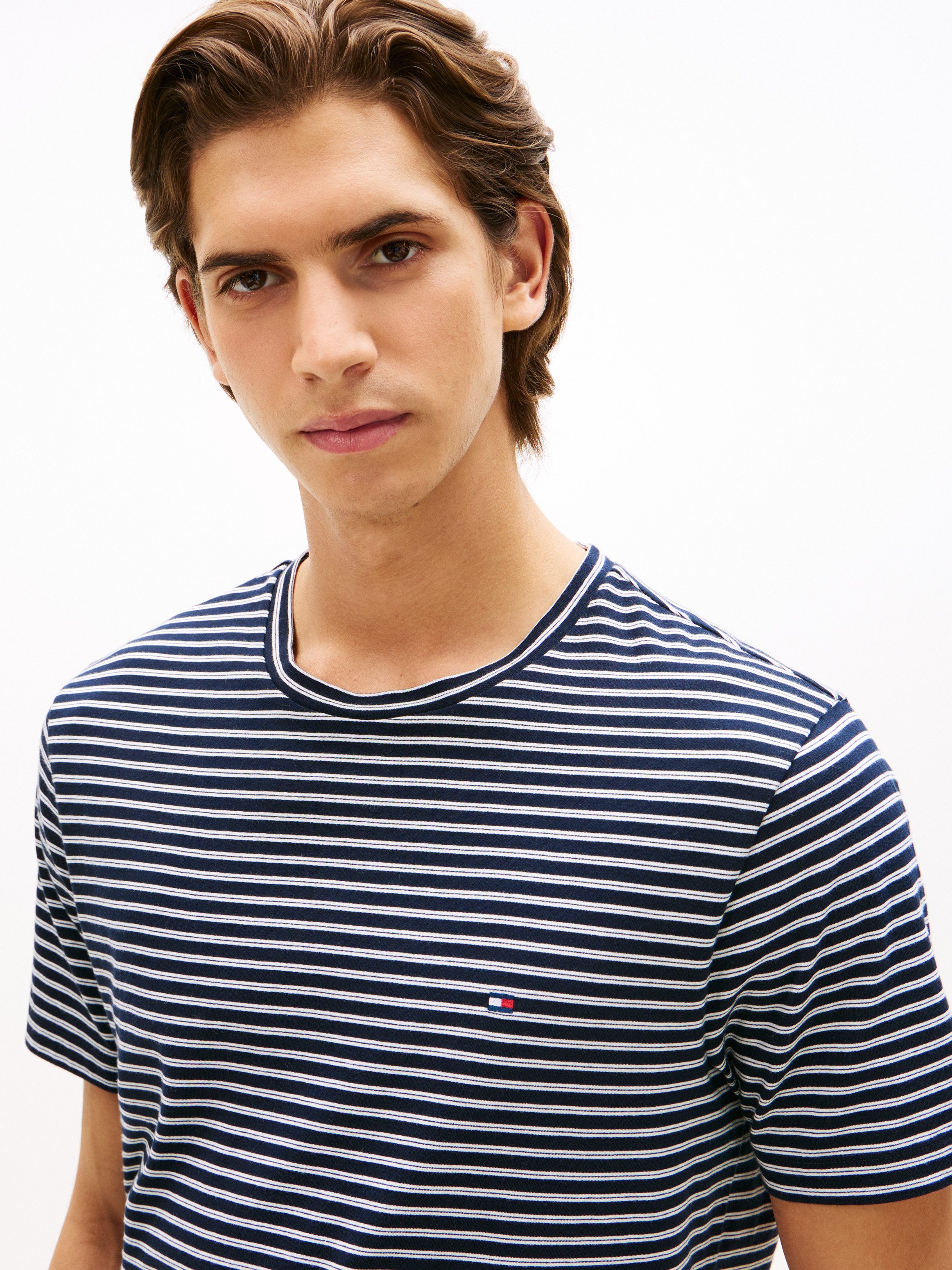 Tommy Hilfiger T-Shirt SEASONAL STRIPE Regular fit, gestreift, Rundhals günstig online kaufen