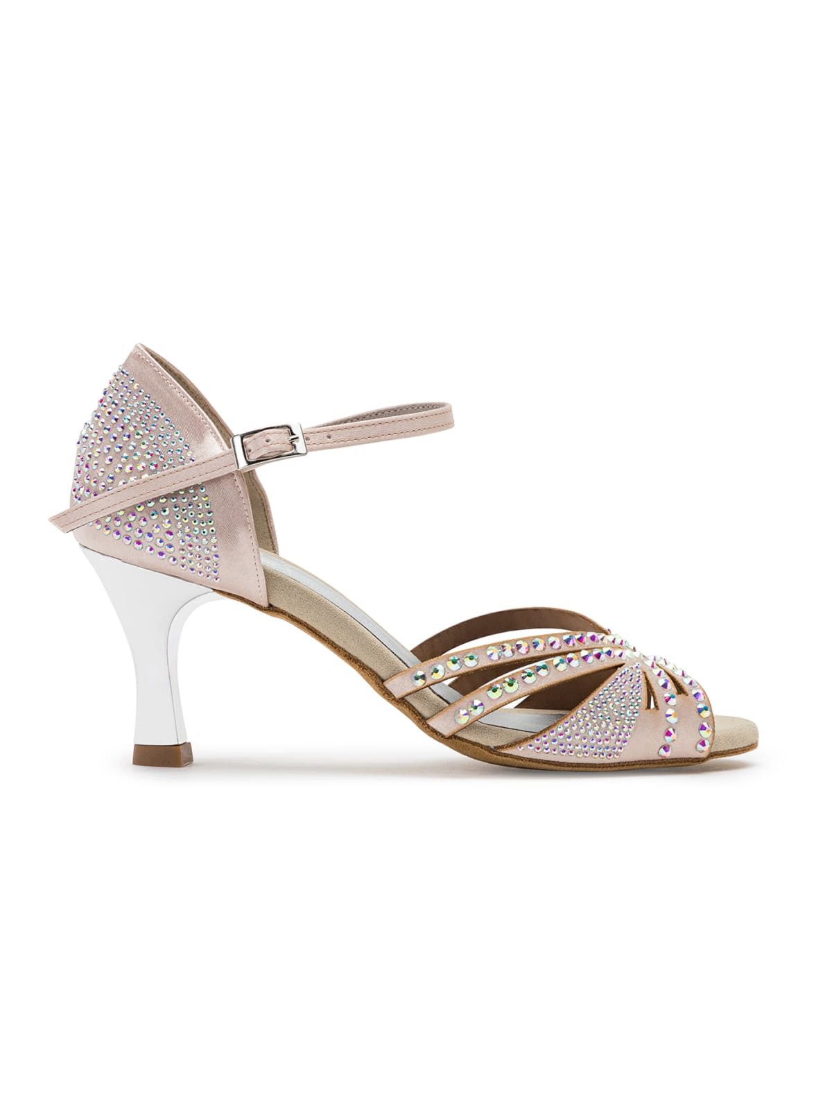 Dancing Queens Sparkle Shine Satin Sandalette Satin Heels, Salsa Bachata Standardtanz Discofox