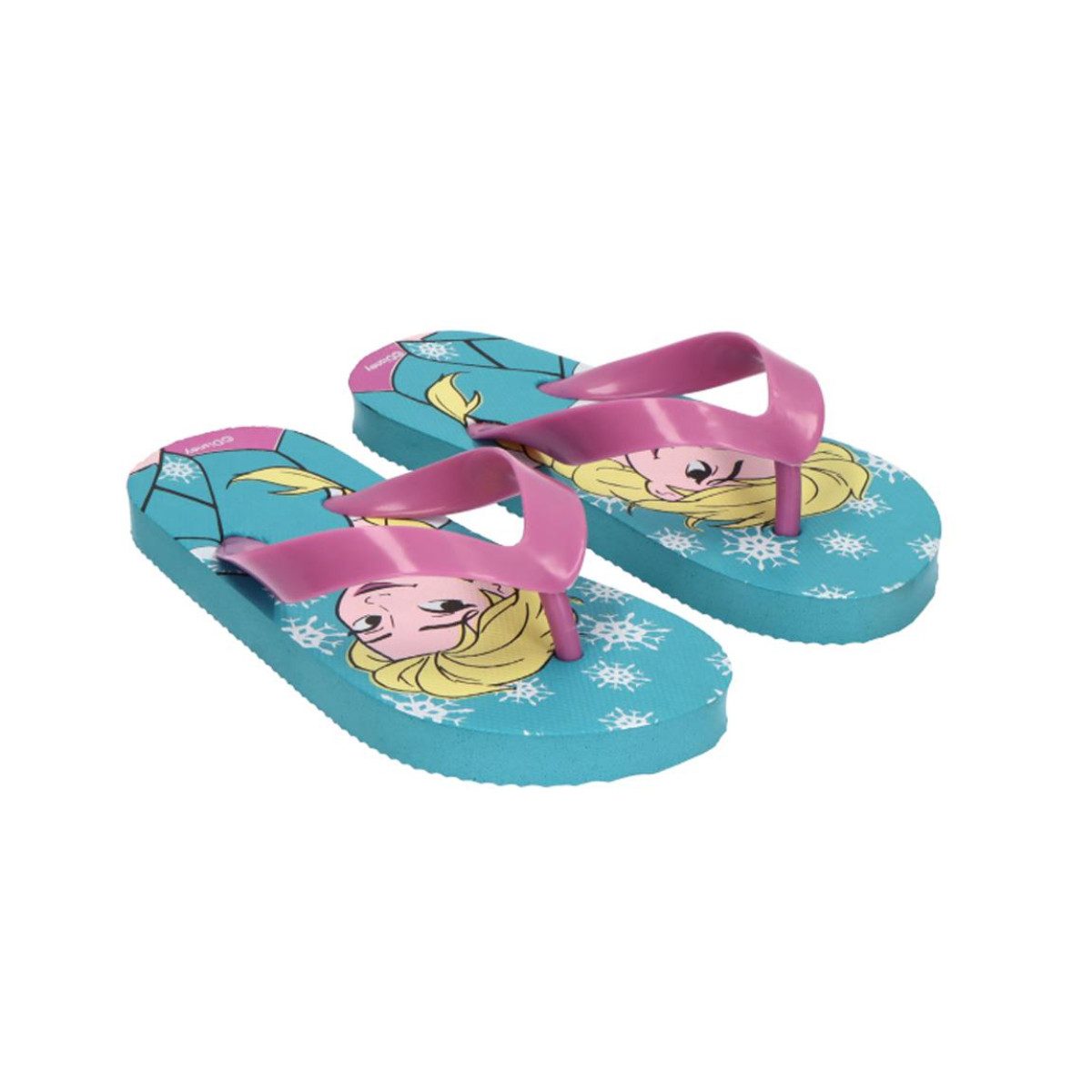 Disney Frozen Kinder leichte Flip Flops für Sommer Urlaub und Schwimmbad Badeschuh (Packung)
