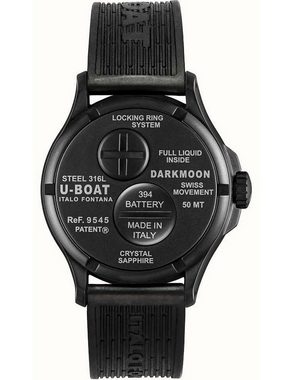 U-Boat Sportuhr U-Boat 9545 Darkmoon Black PVD Herrenuhr 40mm 5ATM