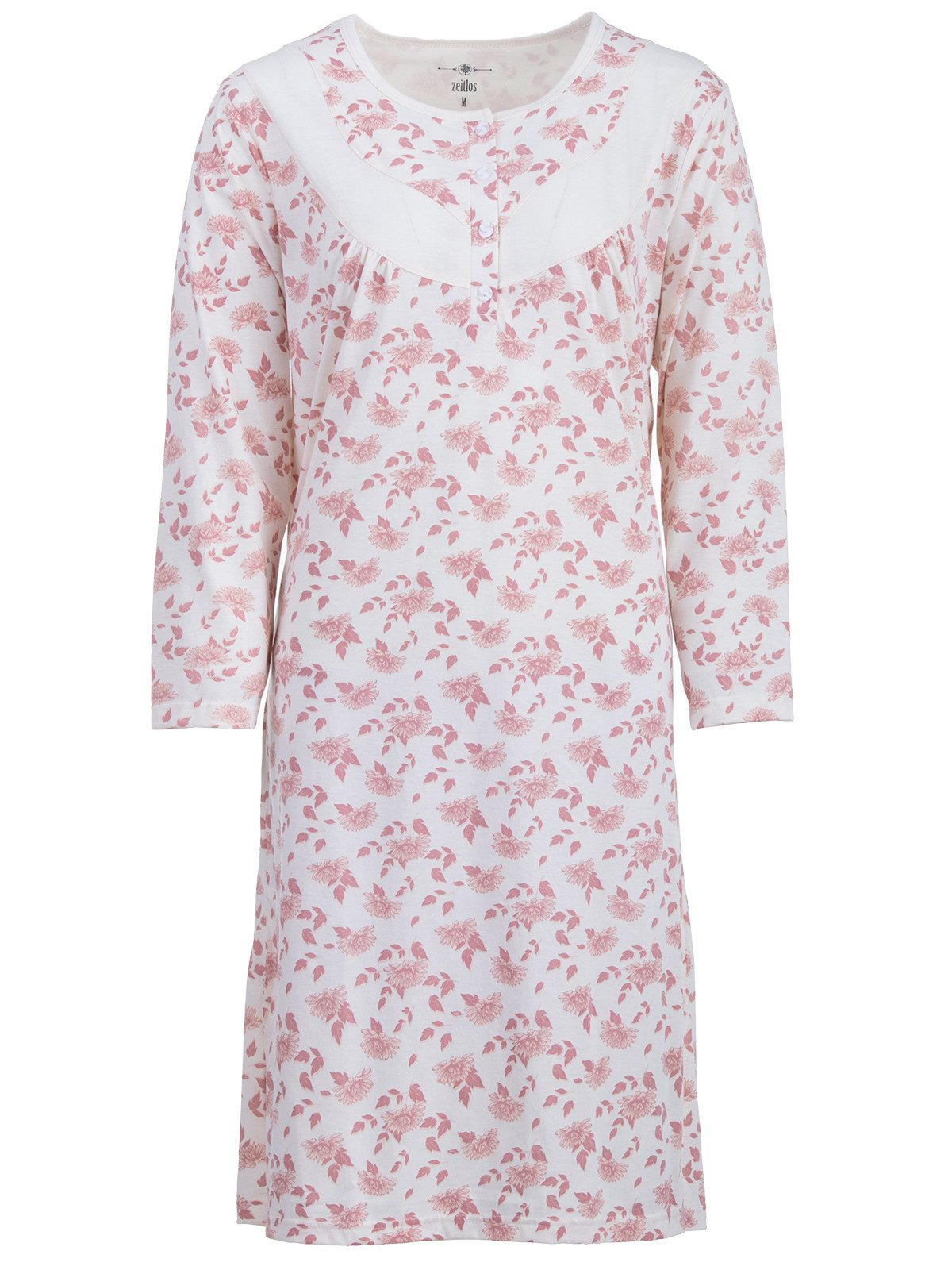 zeitlos Nachthemd Nachthemd Langarm - Helene Chrysantheme günstig online kaufen